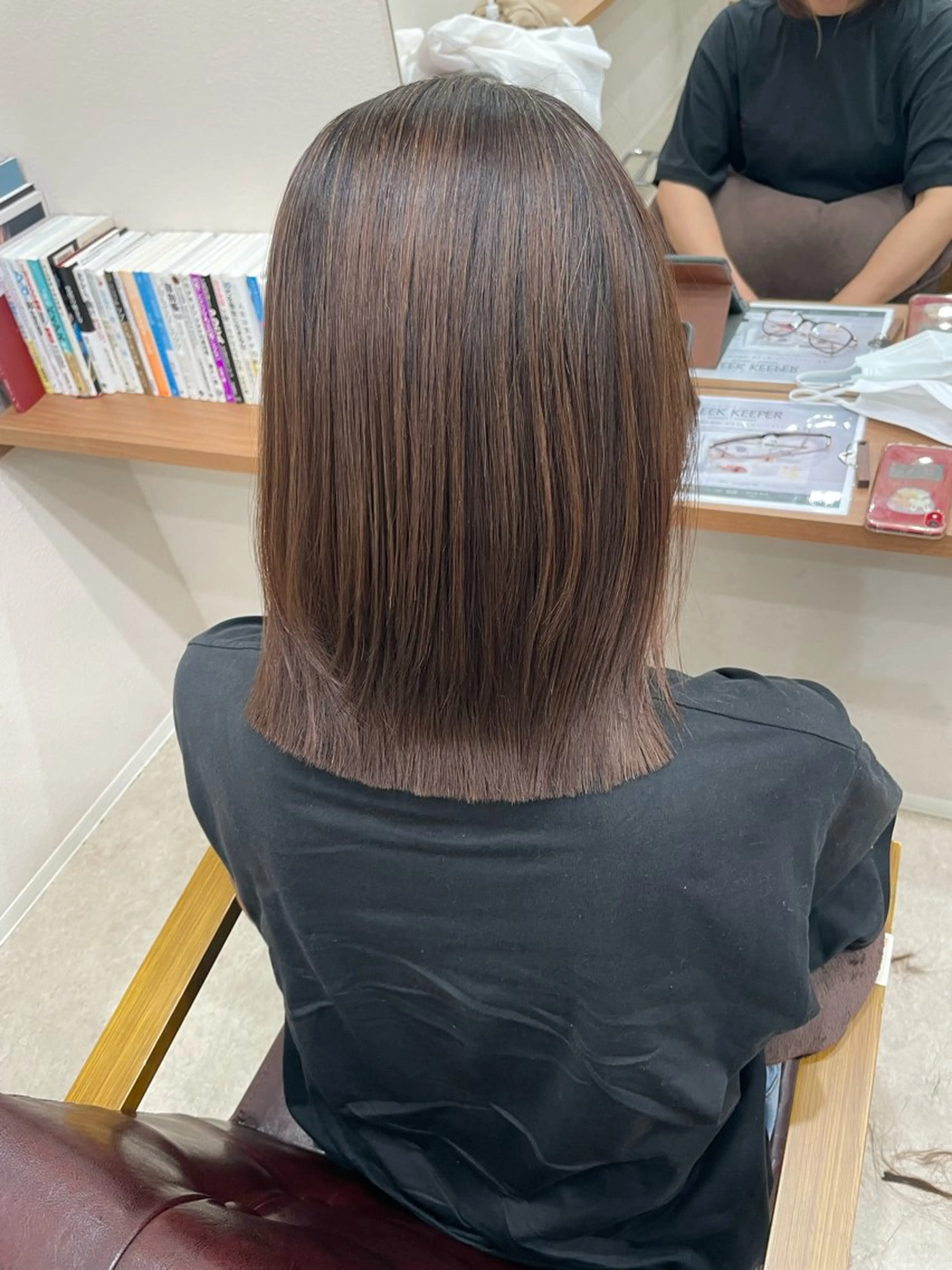セミロング 縮毛矯正 トリートメント 鈴木 梨瑚のヘアスタイル