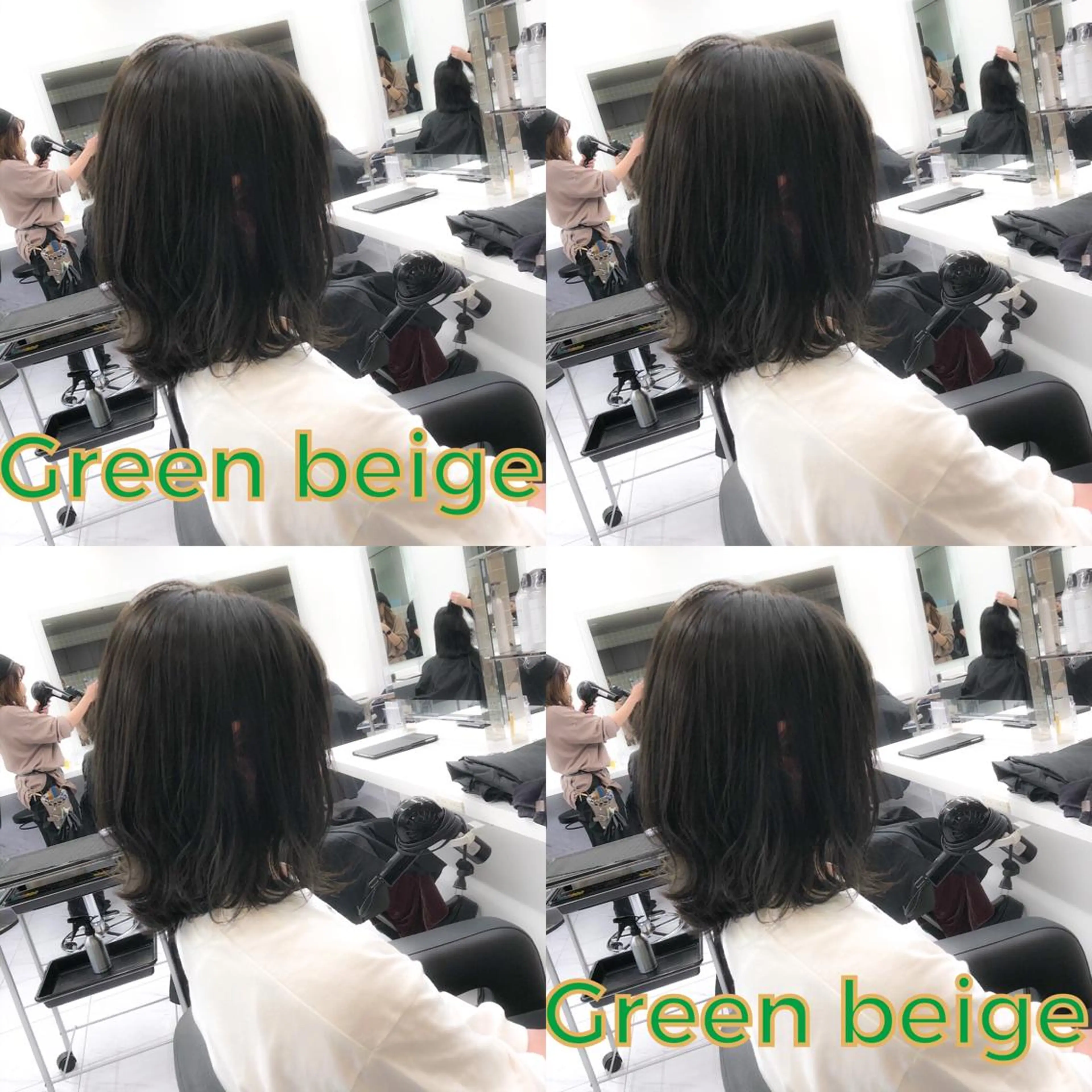 ミディアム カット ヘアカラー ハイトーン×レイヤー カットTAKUMIのヘアスタイル