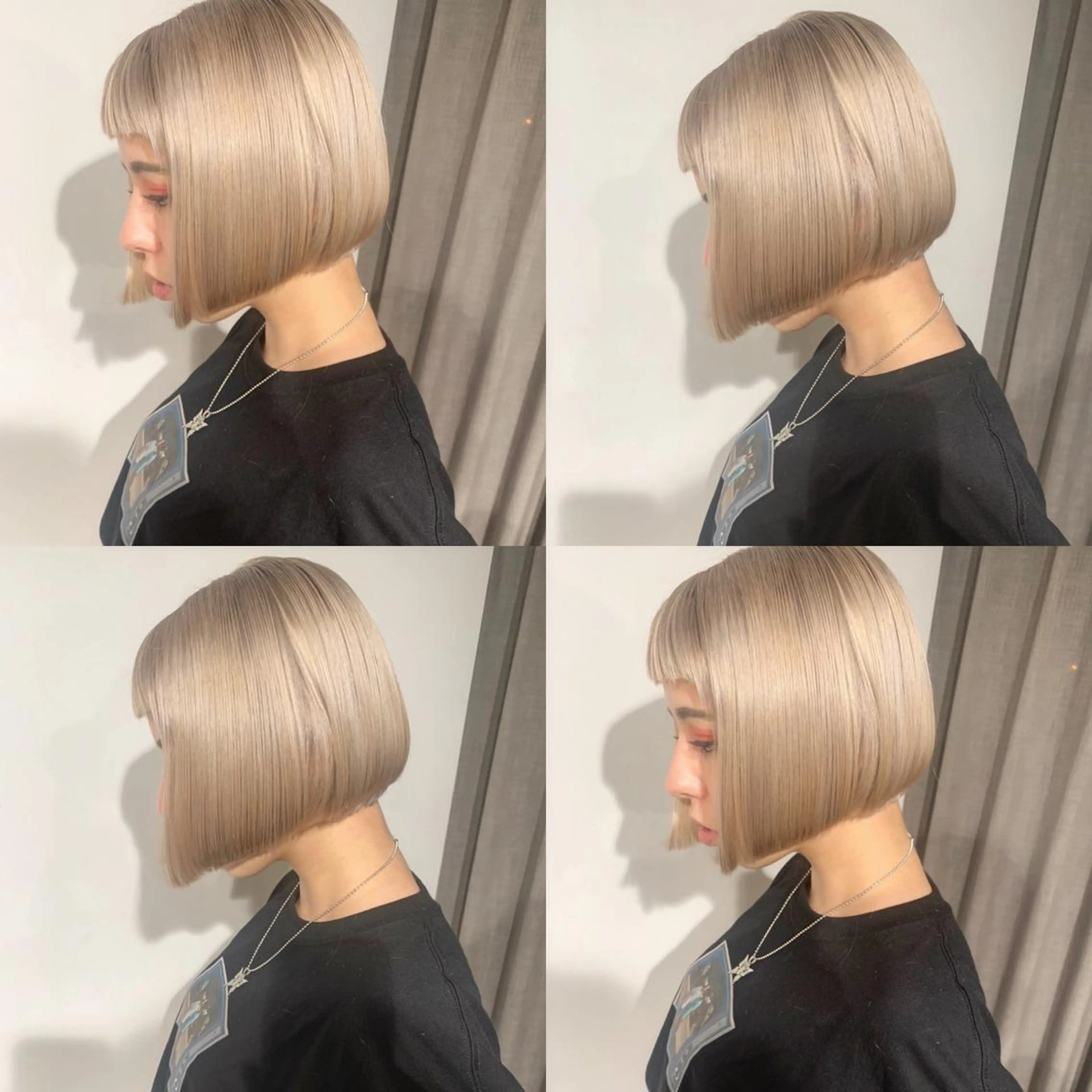 ミディアム カラー ヘアカラー トリートメント ヘアセット ✨艶ブリーチカラー ✨四ノ宮裕己のヘアスタイル