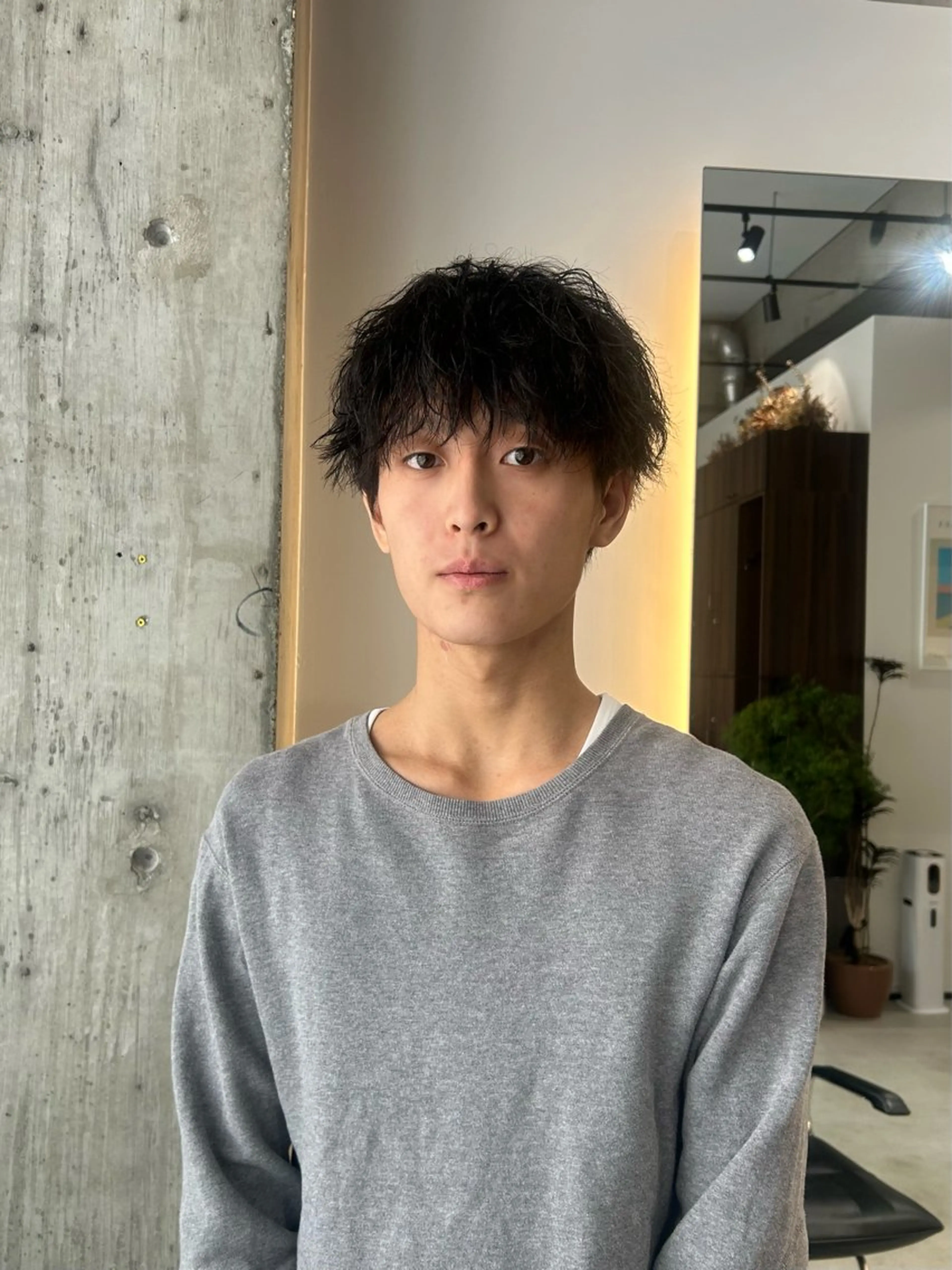 パーマ メンズ カット パーマ 鈴木 よつはのヘアスタイル