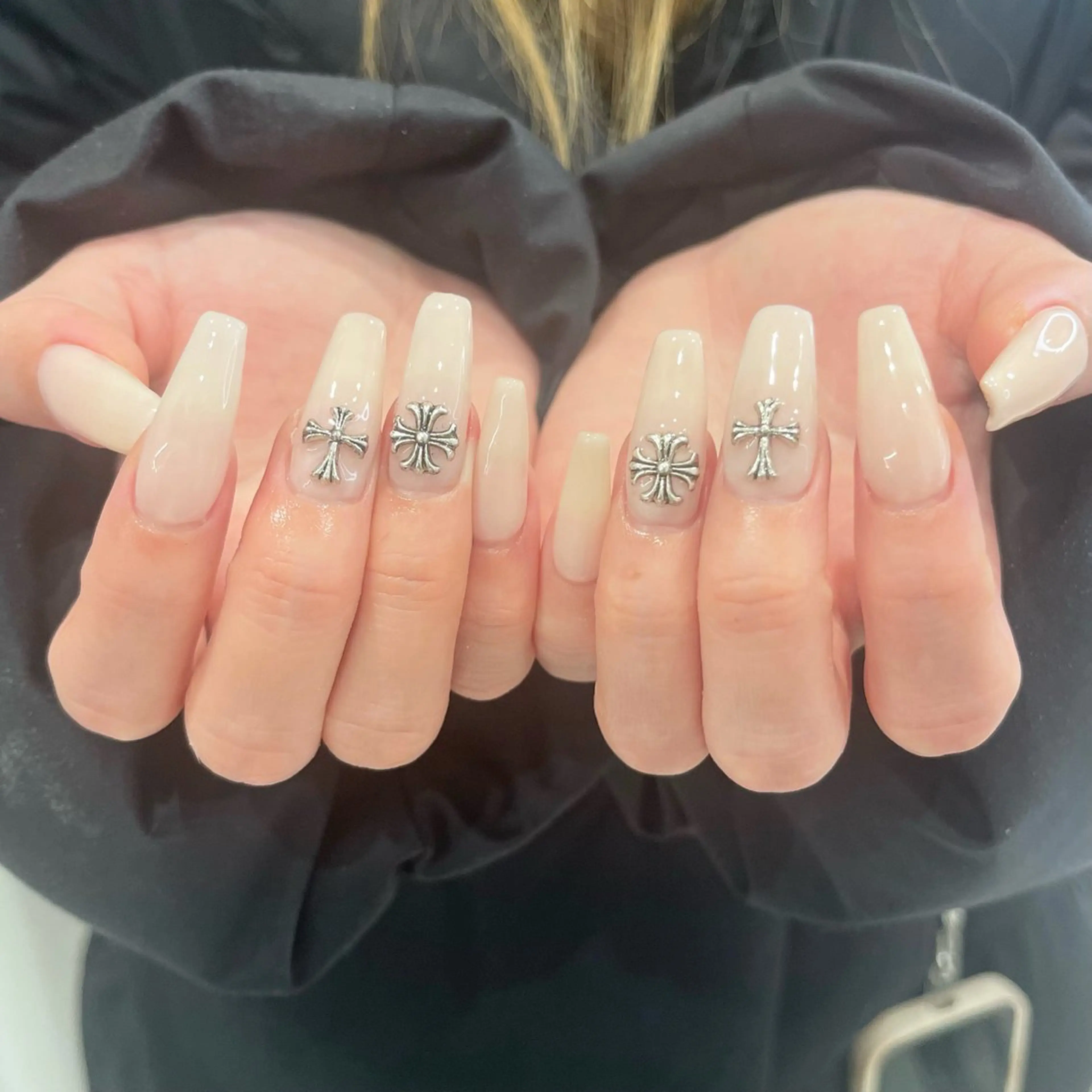 ネイル シンプルネイル 🧁fein. nana🩵のネイルデザイン