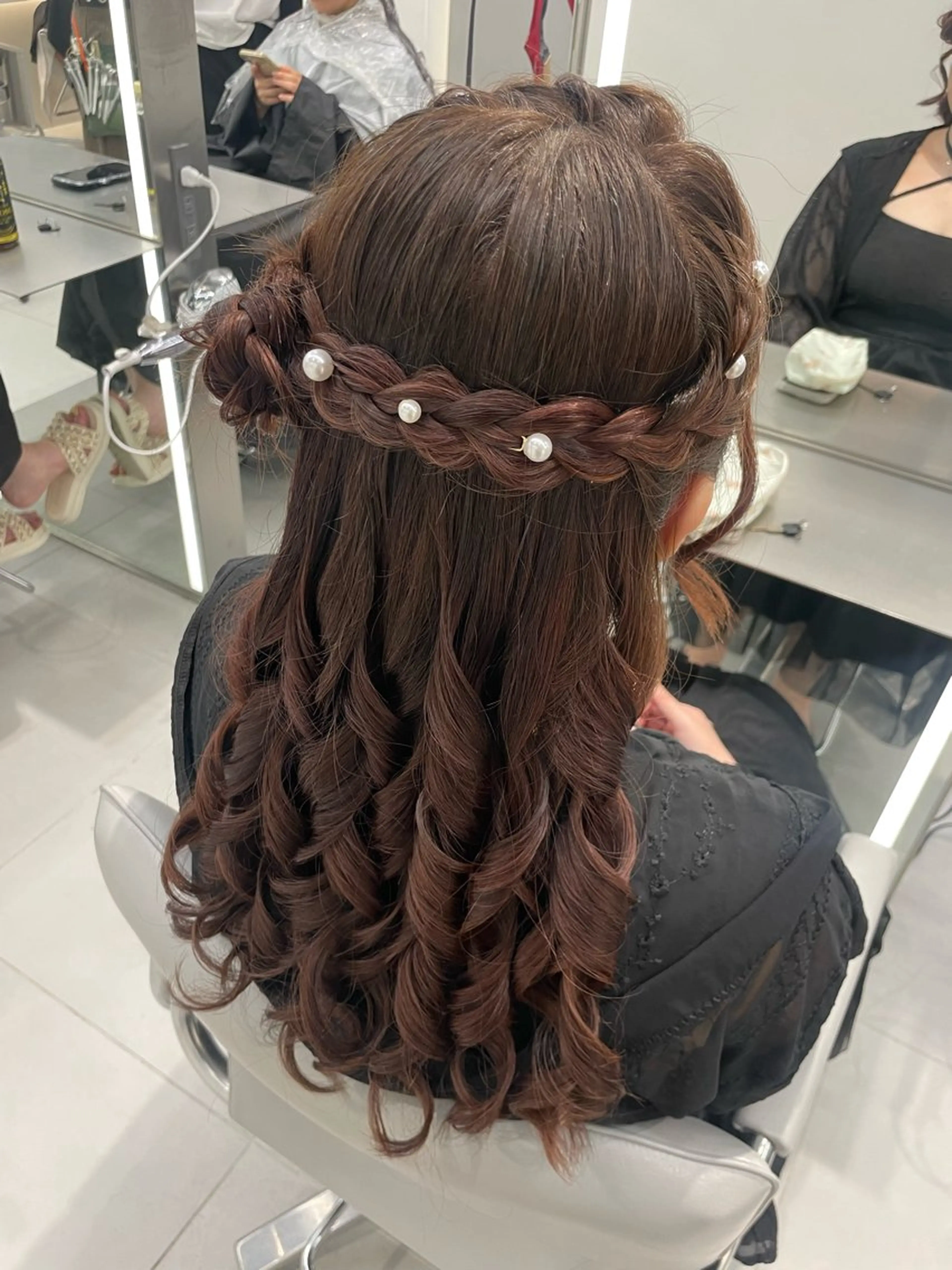 ヘアアレンジ 結婚式・ブライダル ヘアセット ヘアセット🎀耳つぼ 👂💎MONAMIのヘアスタイル