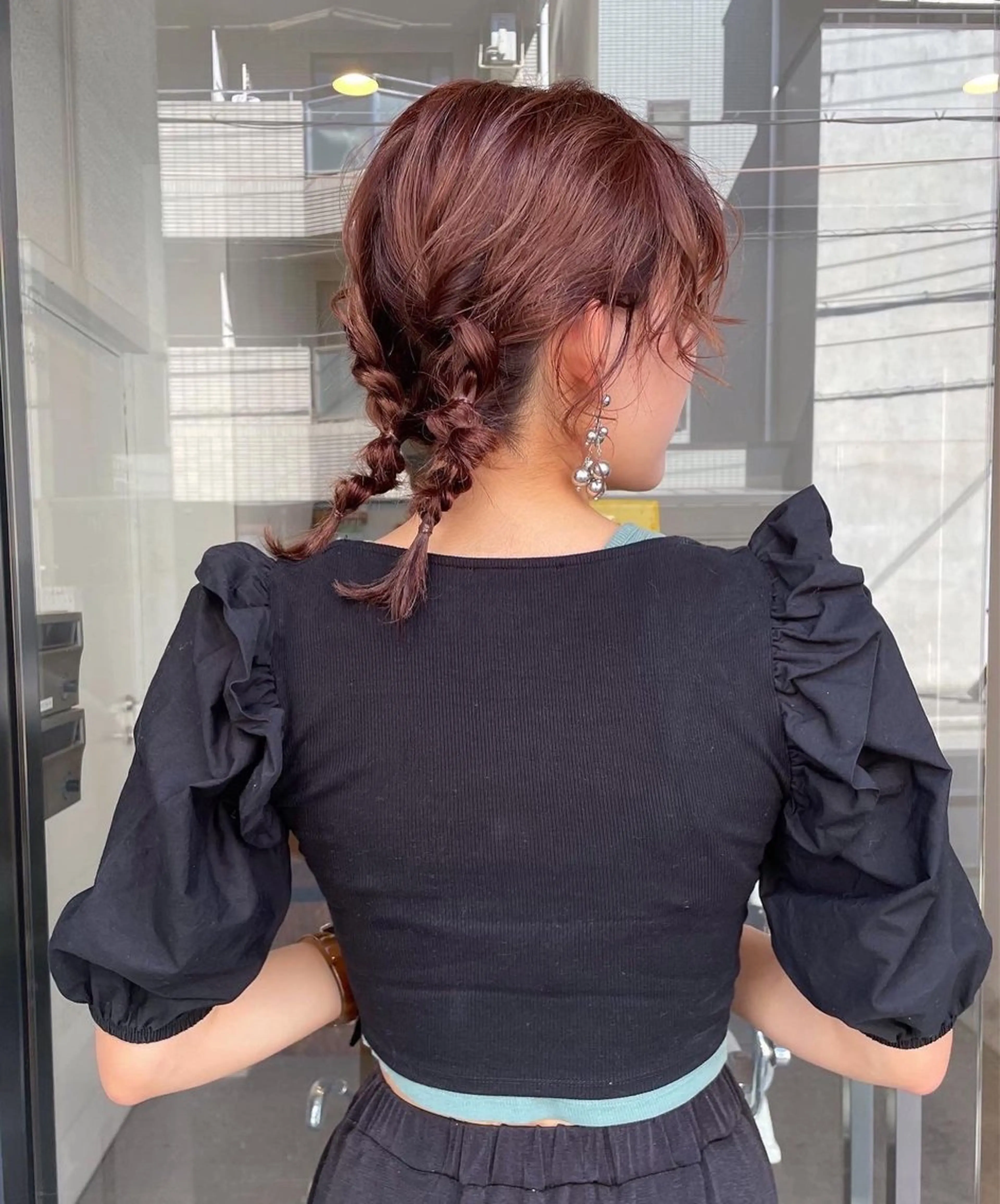 ミディアム ヘアアレンジ 竹中 彩音のヘアスタイル