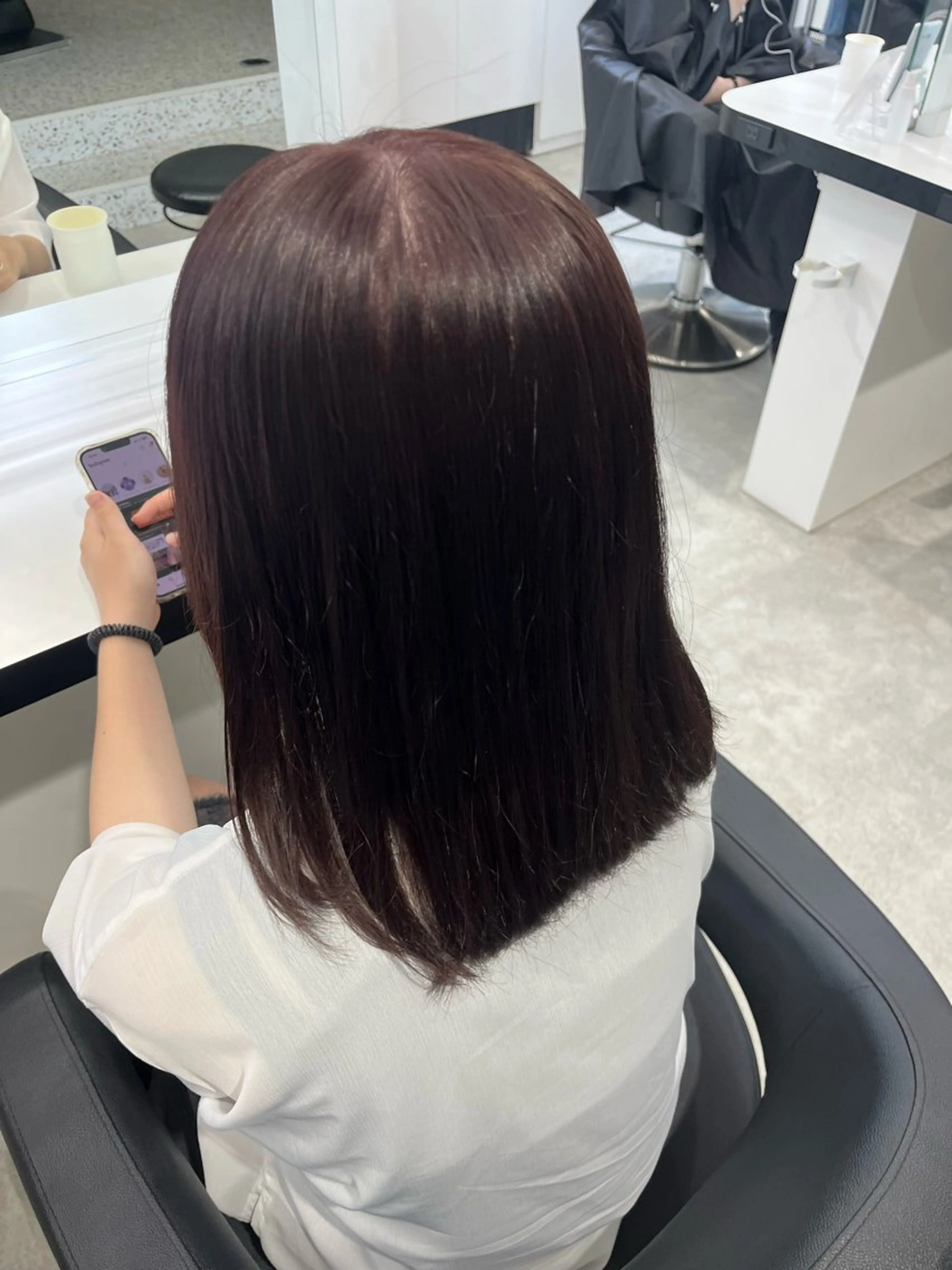 ミディアム カラー みう/仙台/暖色/ 艶髪/顔周りカット/のヘアスタイル