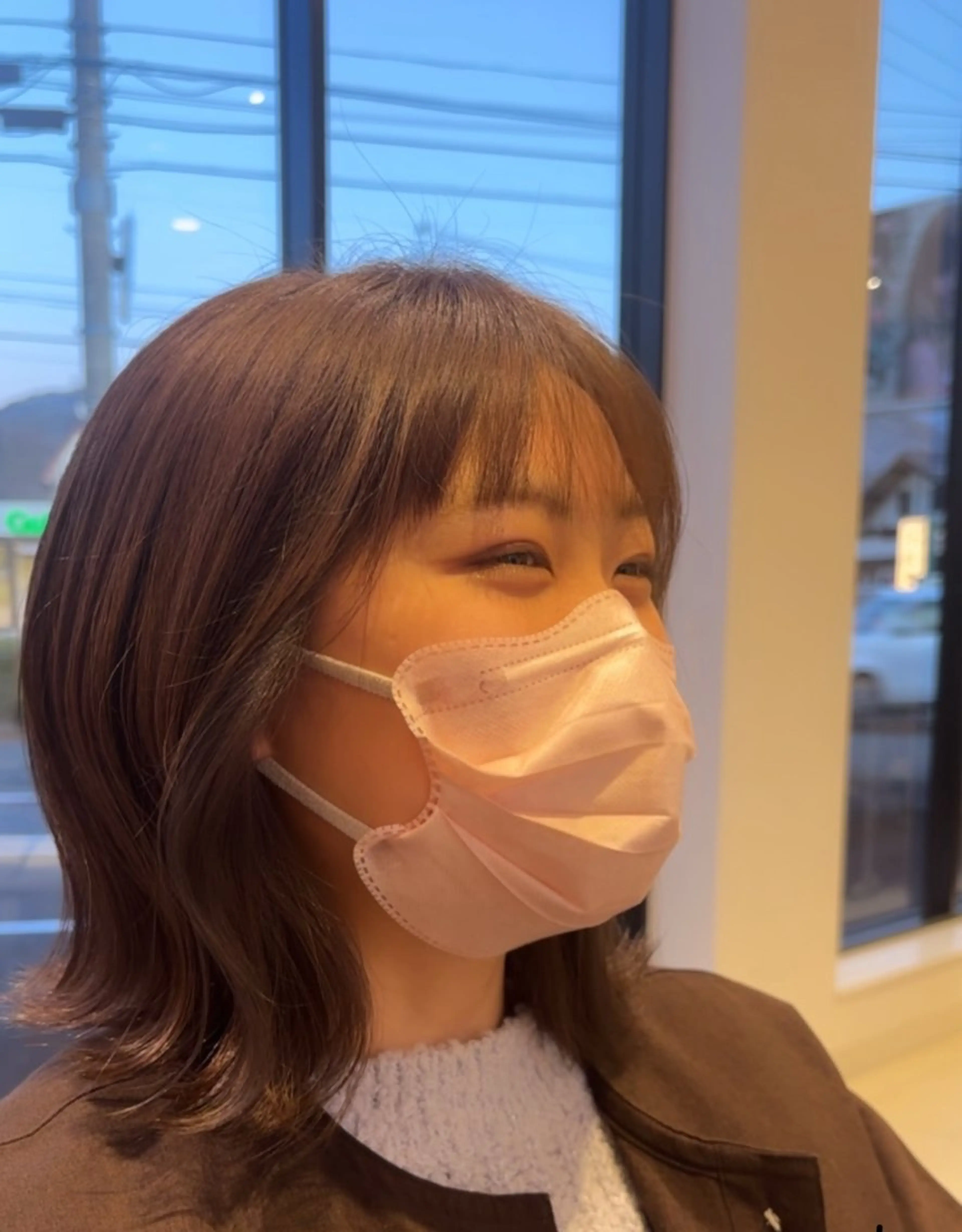 ミディアム 渡部 優衣のヘアスタイル