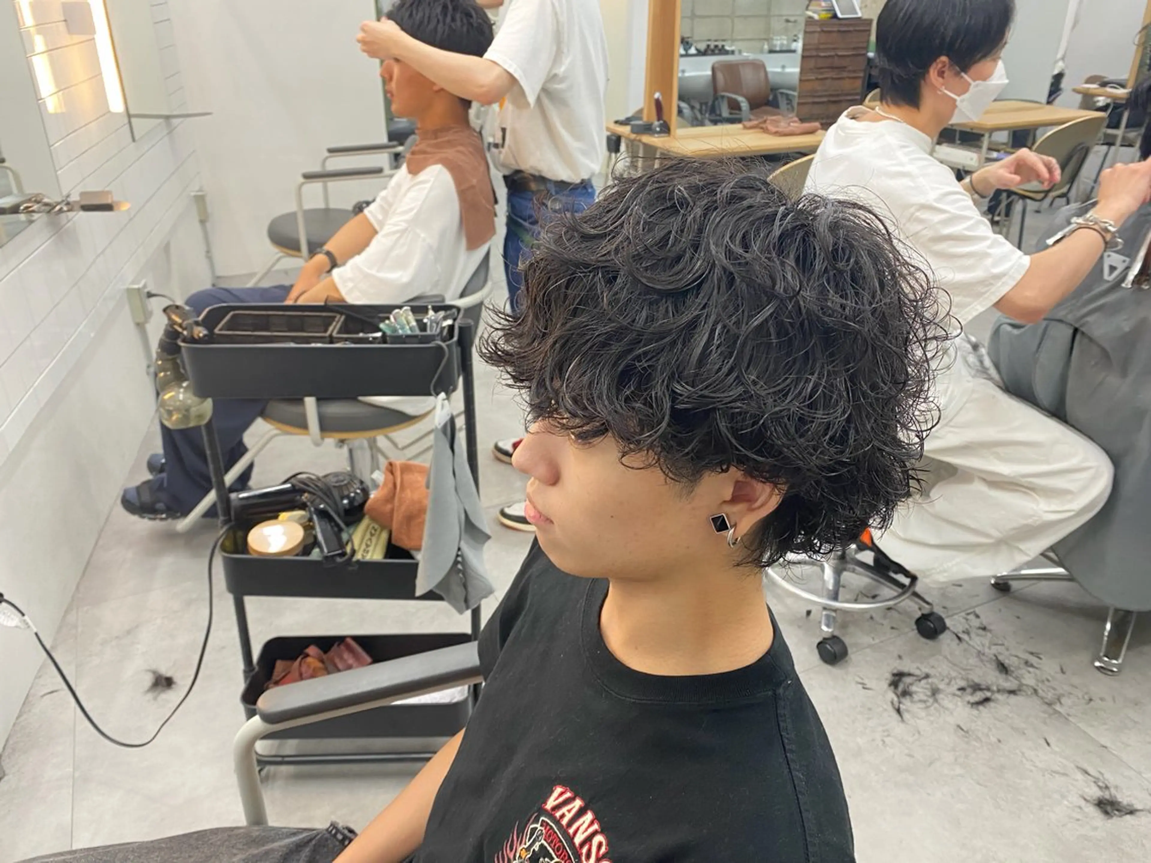 パーマ メンズ メンズパーマ 波巻きパーマ スパイラルパーマ カット パーマ メンズパーマ外屋敷 航のヘアスタイル