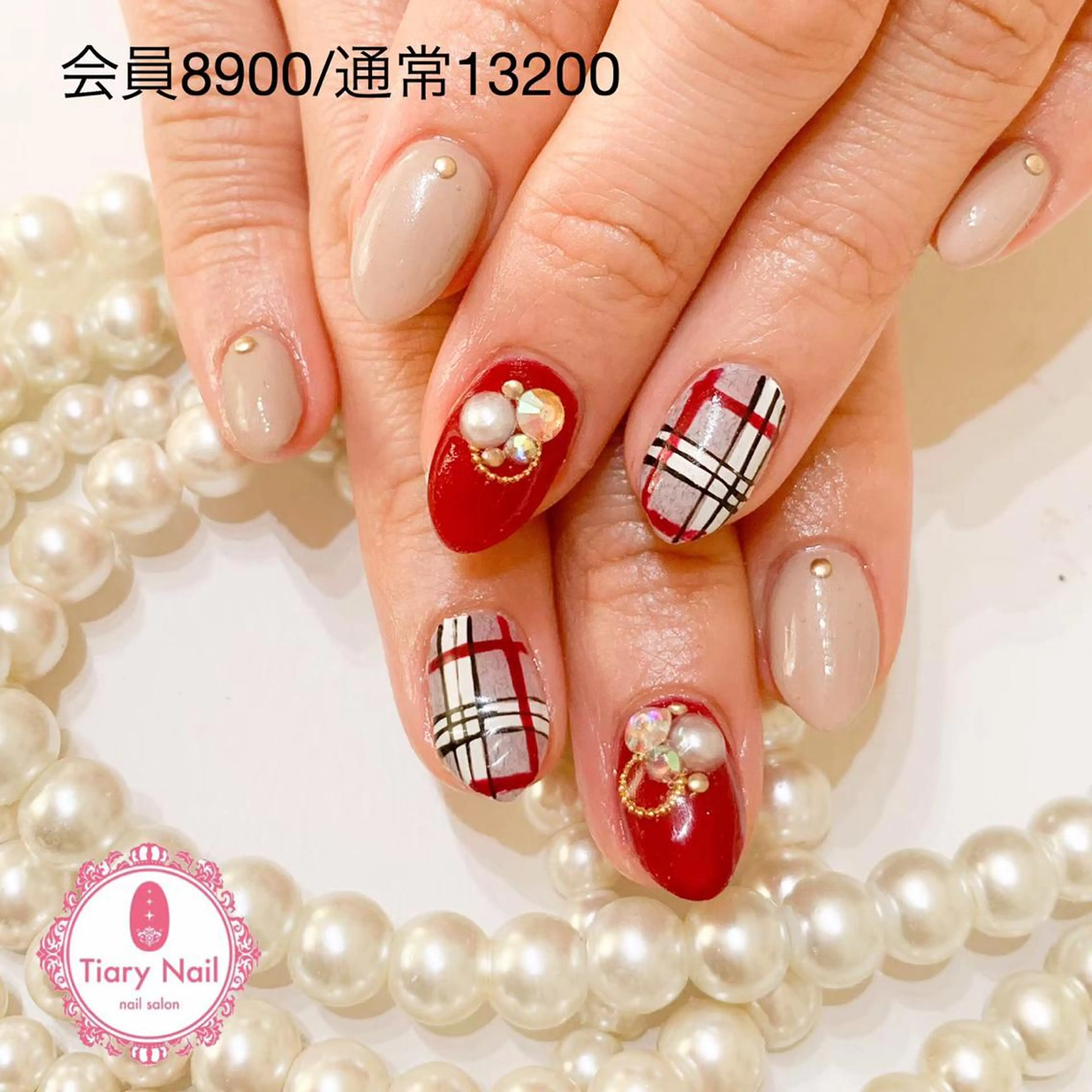 ネイル 桜ネイル 長さ出し スカルプネイル 春ネイル 💗🪽Tiary Nail🪽💗のネイルデザイン