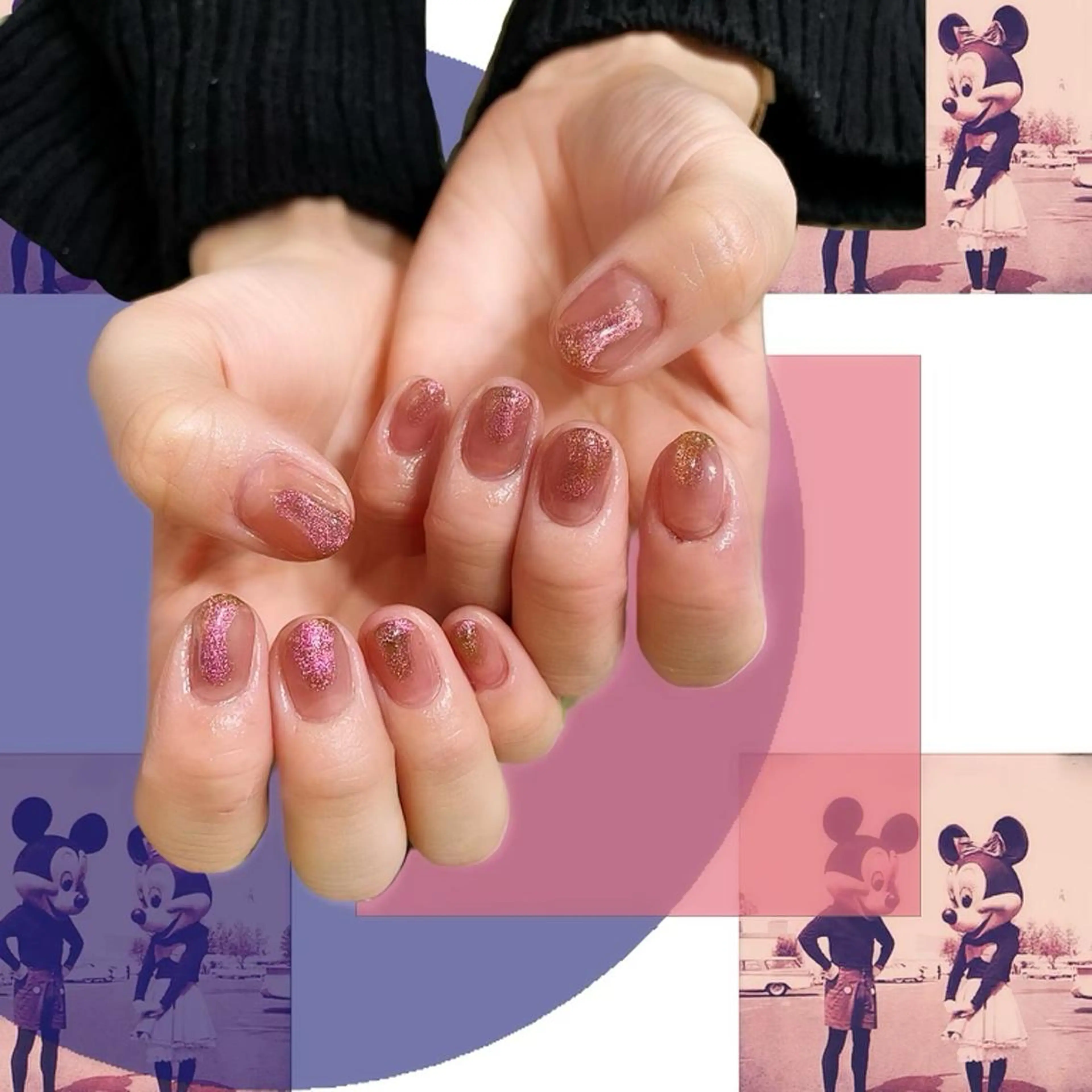 ネイル オーロラネイル 氷ネイル・うるうるネイル 韓国ネイル マグネットネイル ミラーネイル ハンドネイル VOLLMOND nailのネイルデザイン