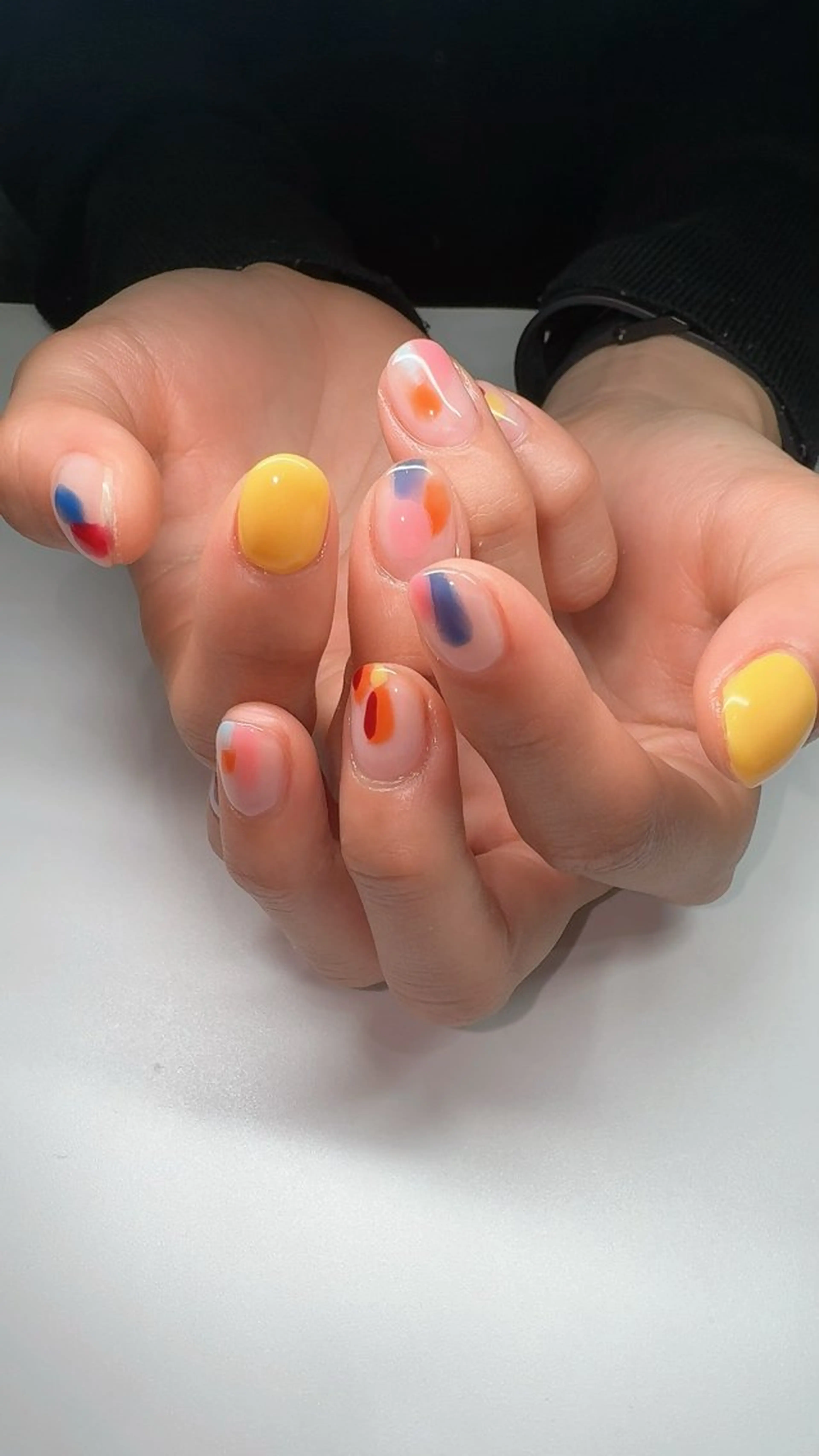ネイル クリアネイル ワンカラーネイル シンプルネイル nailsalon urümのネイルデザイン