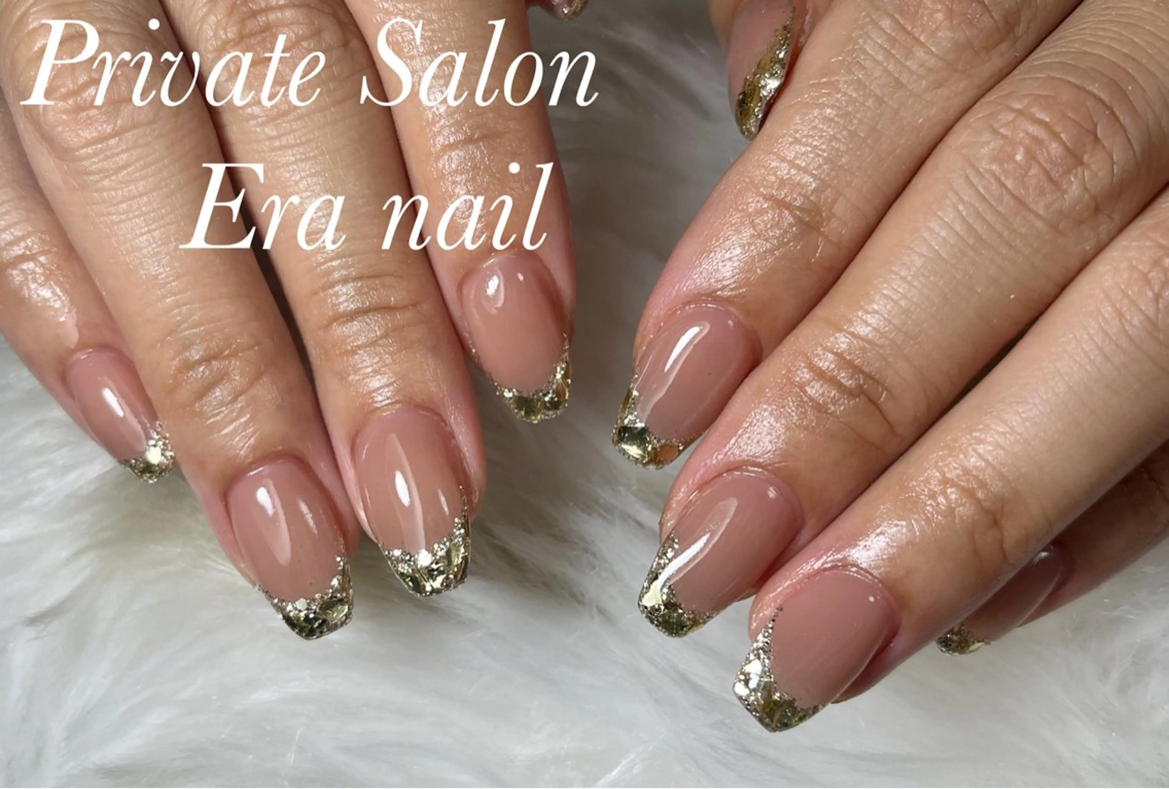 ネイル フレンチネイル ガラスフレンチ Era nailのネイルデザイン