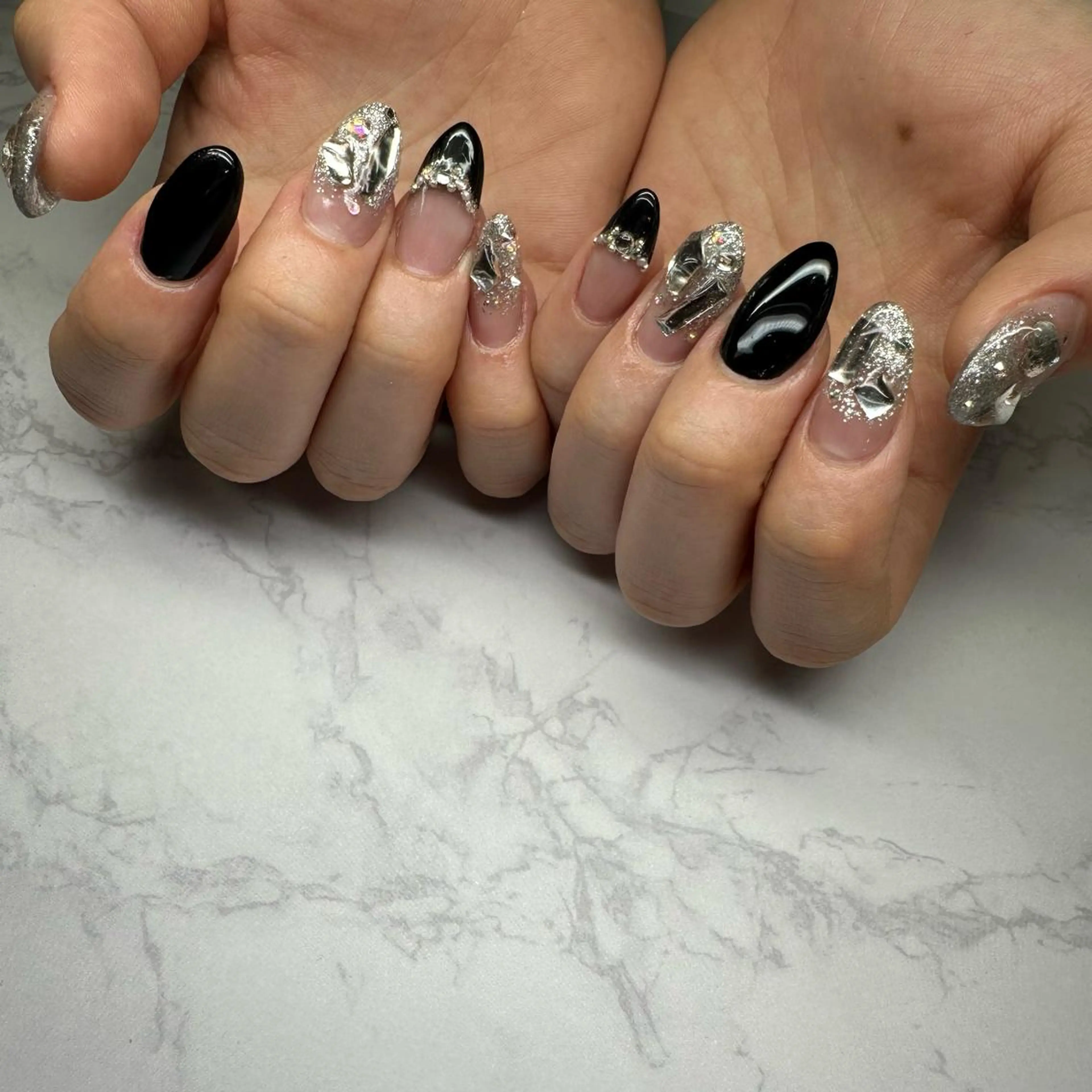 ネイル 持ち込み スカルプネイル 🐕 369のネイルデザイン