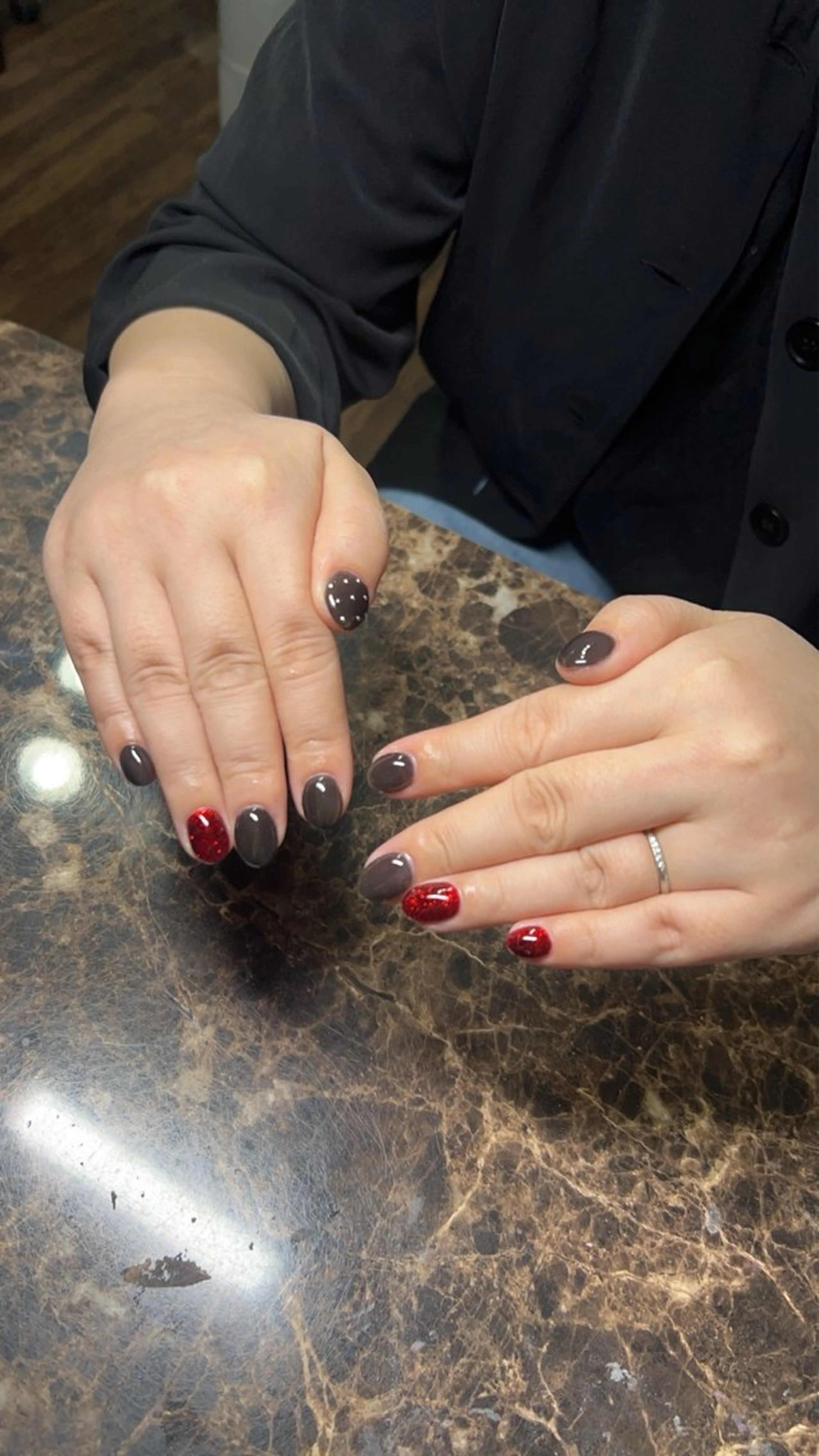 ネイル ラメ(グリッター) ワンカラーネイル ハンドネイル ハンドケア IROHA NAIL 聖奈のネイルデザイン
