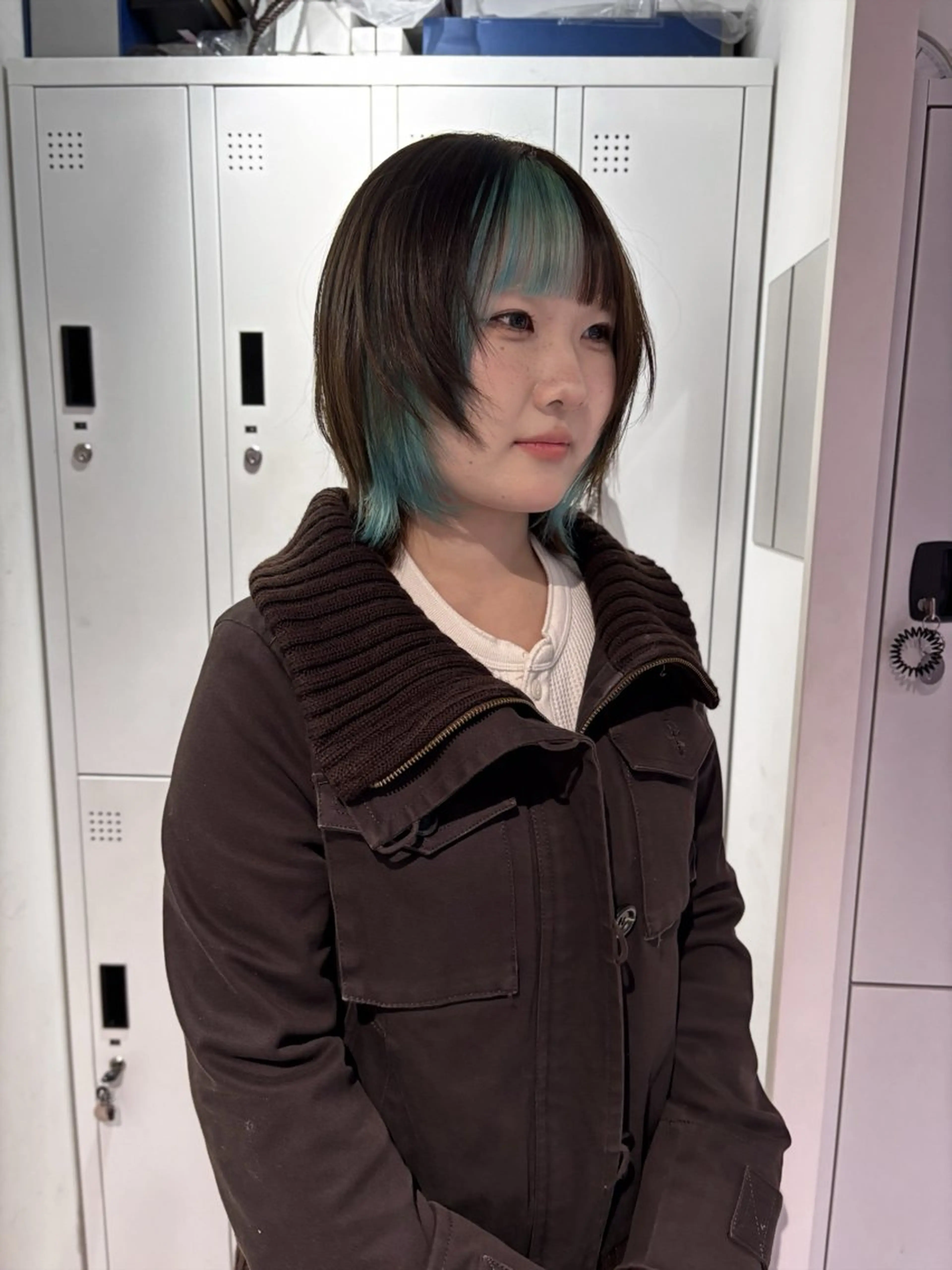 ショート カラー ミント ayano/天神 ハイトーン/ブリーチのヘアスタイル