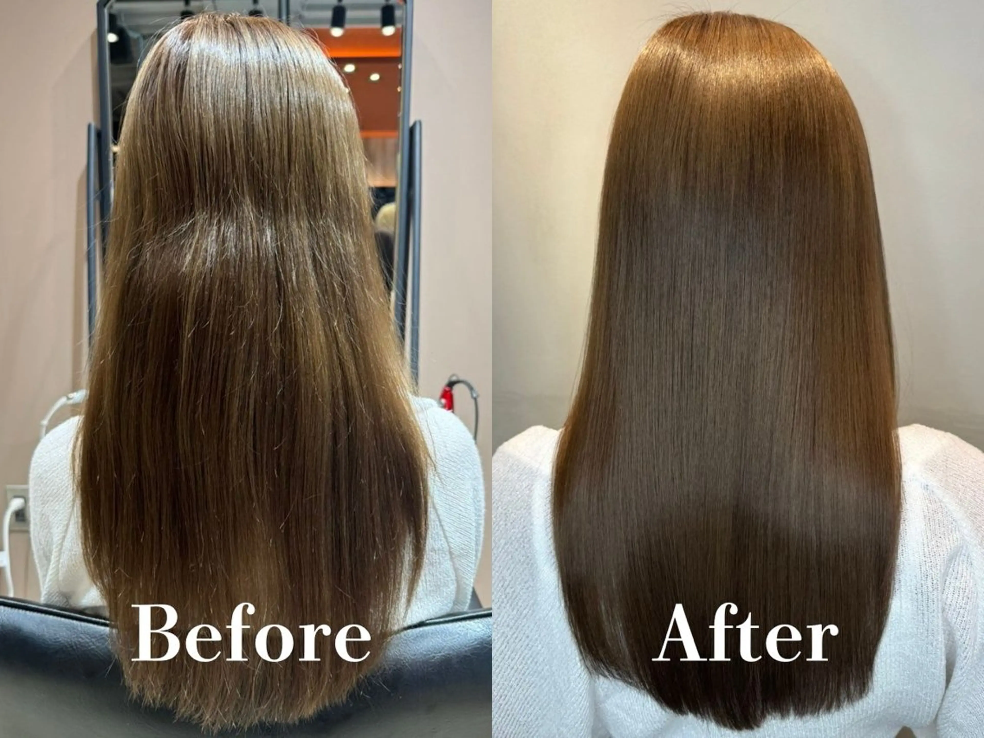 セミロング カラー 髪質改善 トリートメント トリートメント 西浦慎二 /艶カラー/髪質改善のヘアスタイル