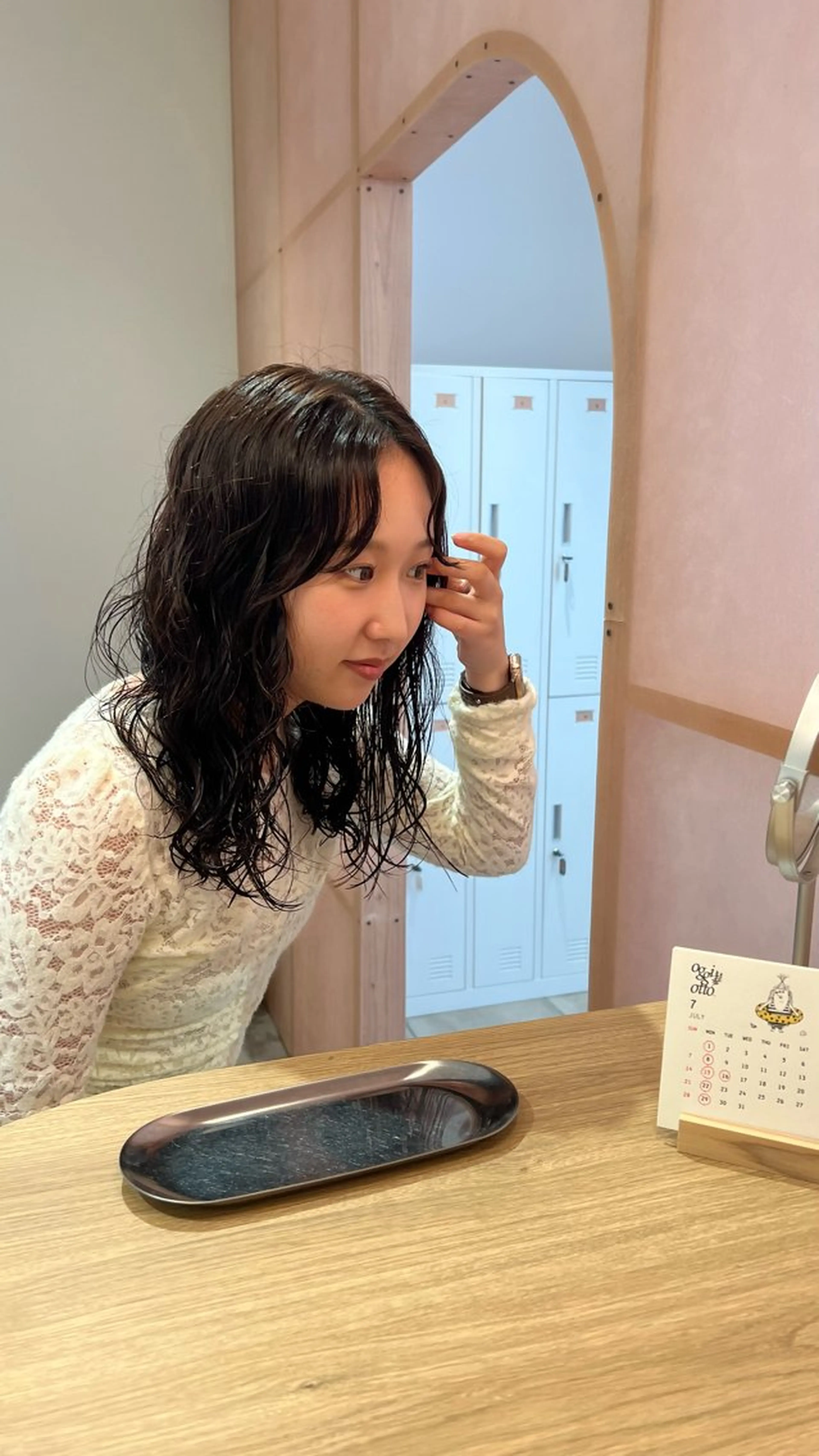 ミディアム パーマ ミディアムパーマ garden villaのヘアスタイル