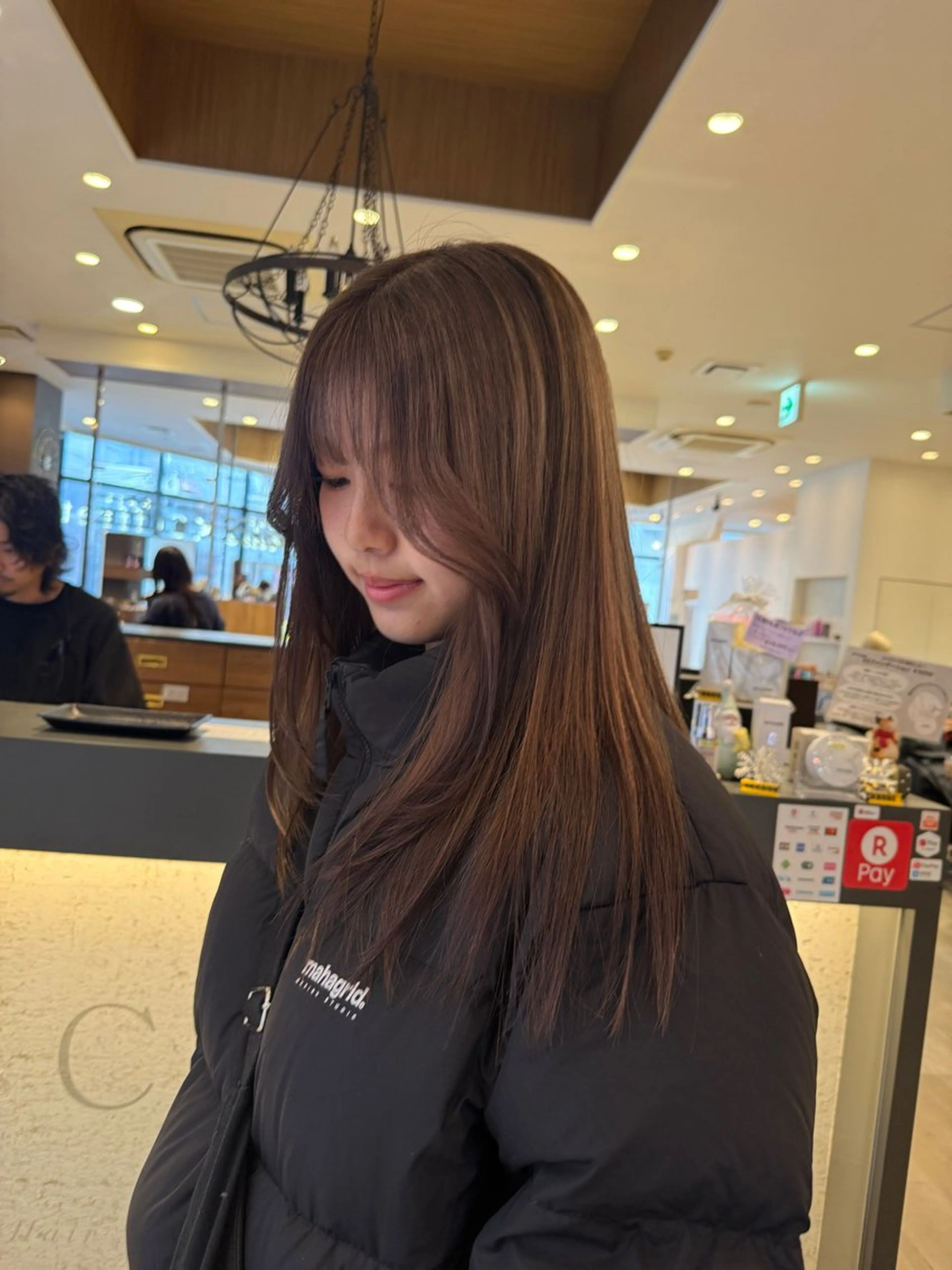 セミロング カラー 韓国・透明感カラー ／堀江／みずき🐩のヘアスタイル