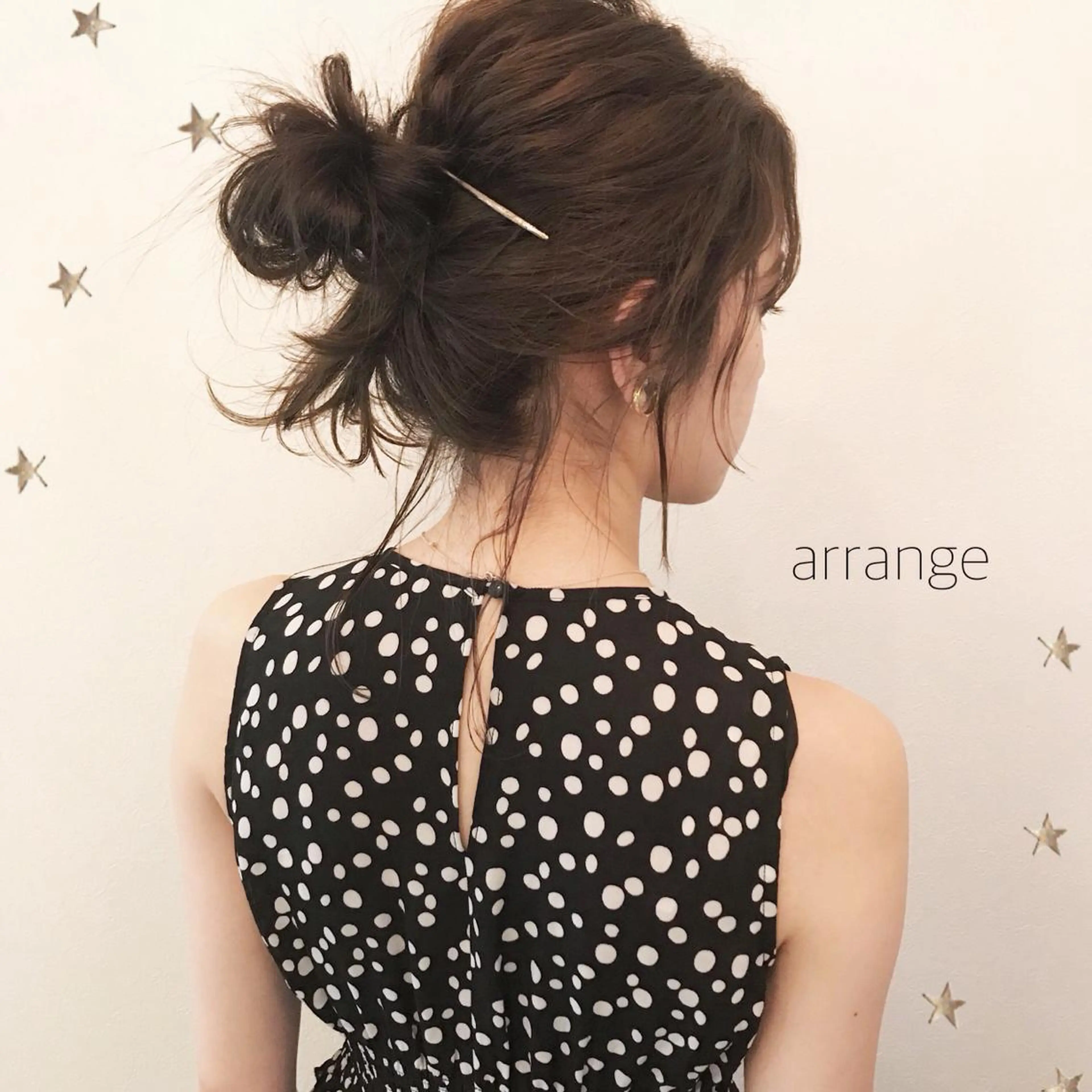 ミディアム ヘアアレンジ 市川 千夏のヘアスタイル