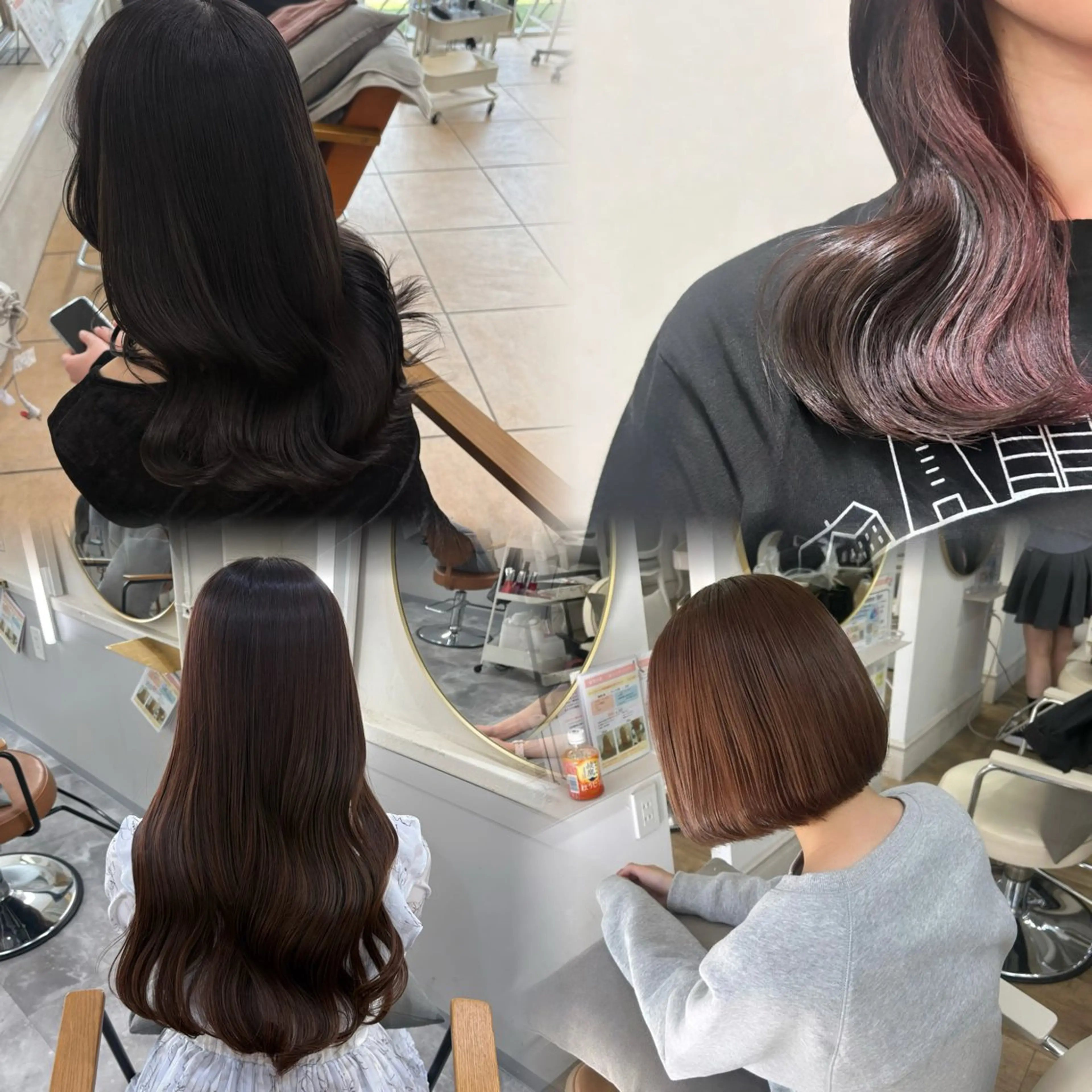 セミロング カラー スズナ♡オリーブ/ 透明感カラー🍀♡のヘアスタイル