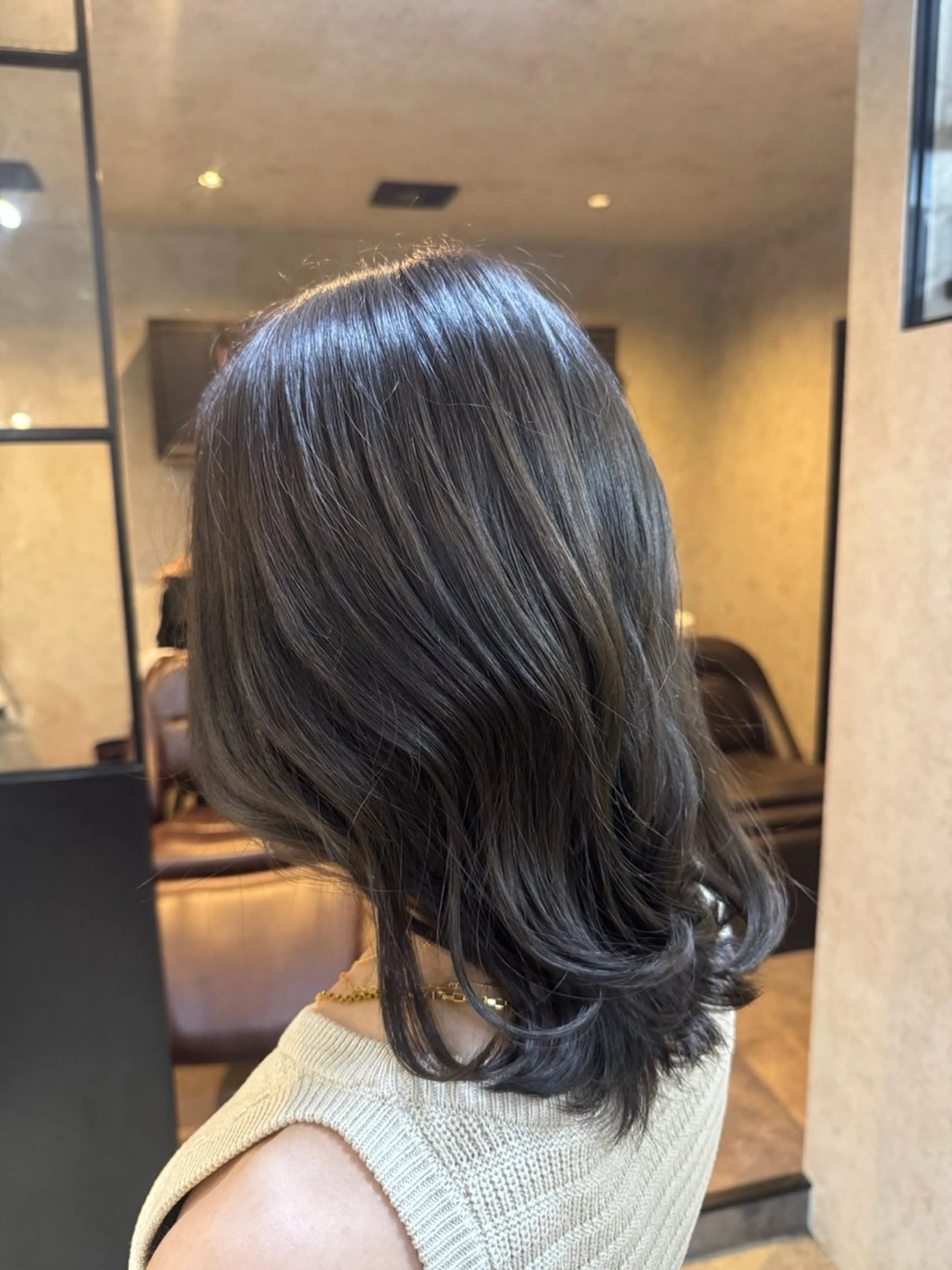 ミディアム カラー ヘアカラー ⟡.·🖤TheC HIYORI🖤⟡.のヘアスタイル