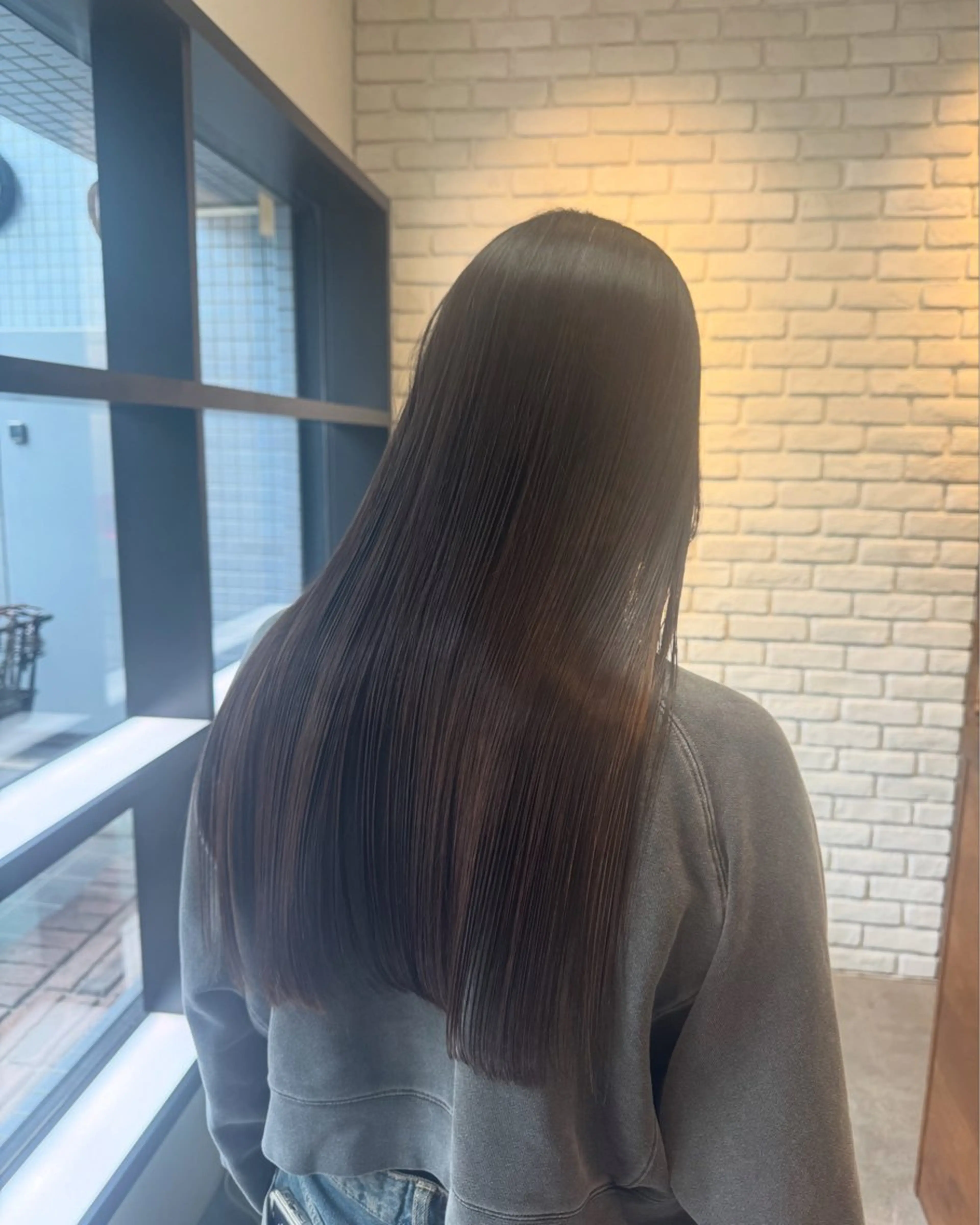 ロング カット 縮毛矯正 暖色カラー🤎Red Neo　meiのヘアスタイル