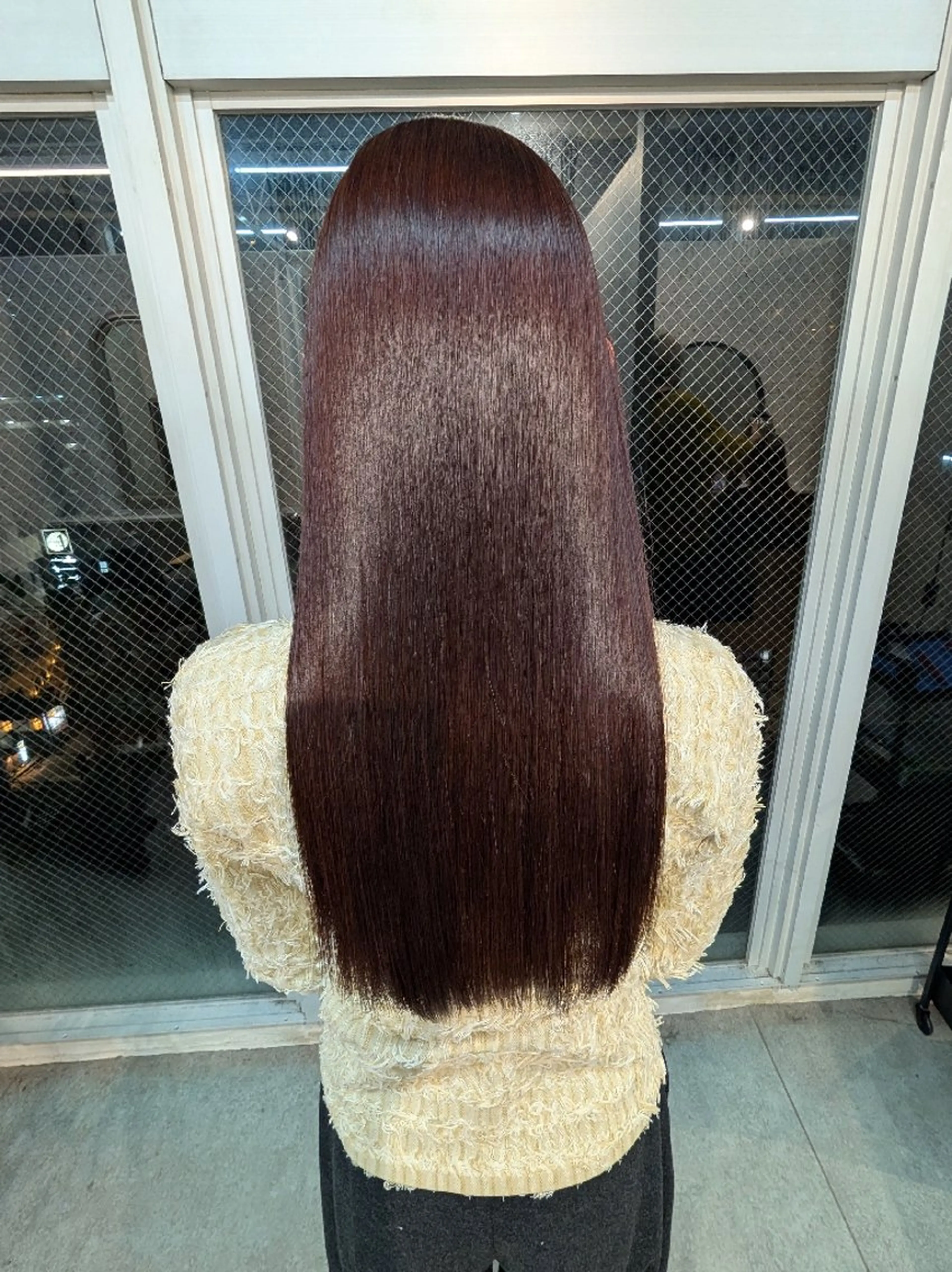 ロング カラー ケアカラー 髪質改善 髪質改善.縮毛矯正 ×韓国ヘアyukiのヘアスタイル