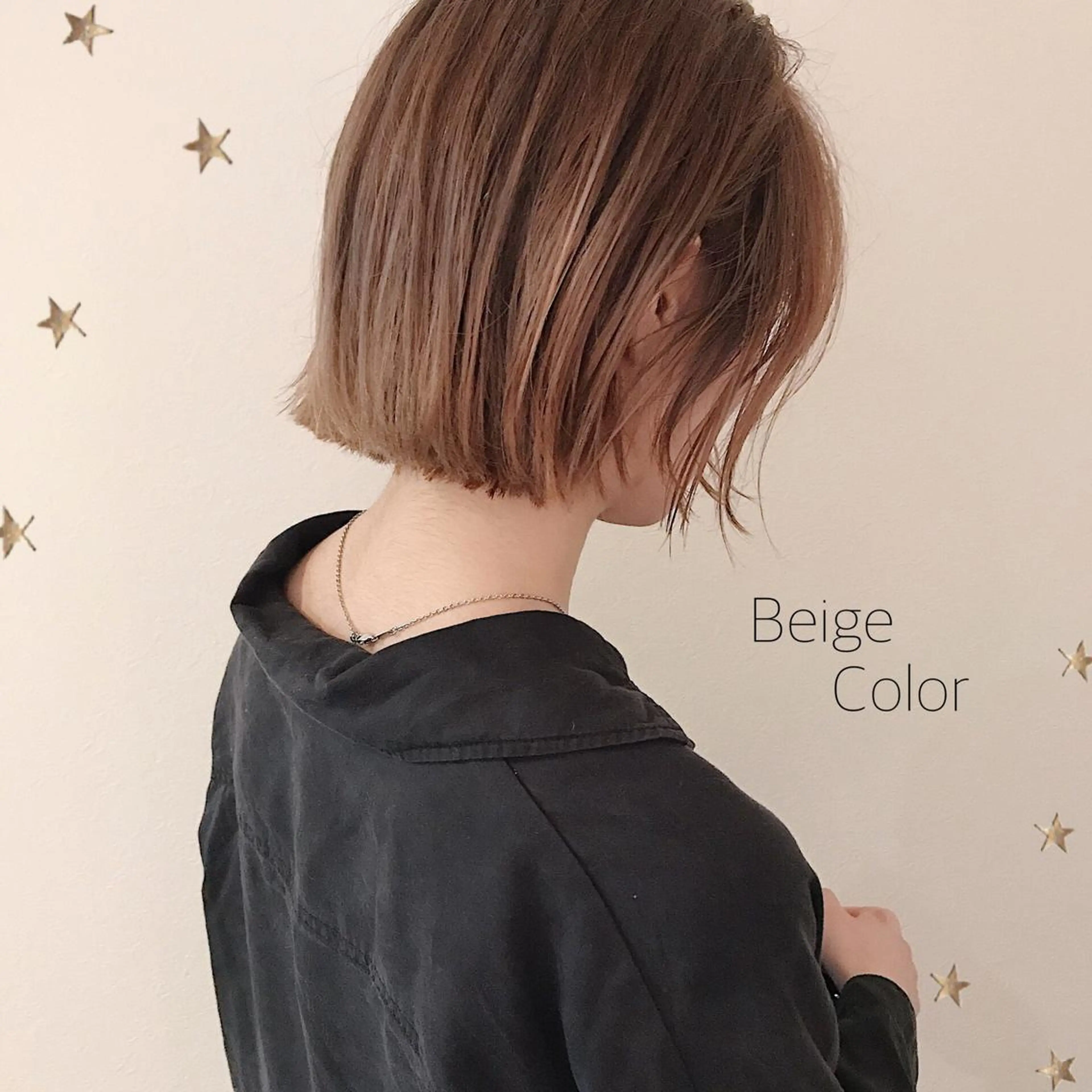 ミディアム カラー カット ヘアカラー 市川 千夏のヘアスタイル