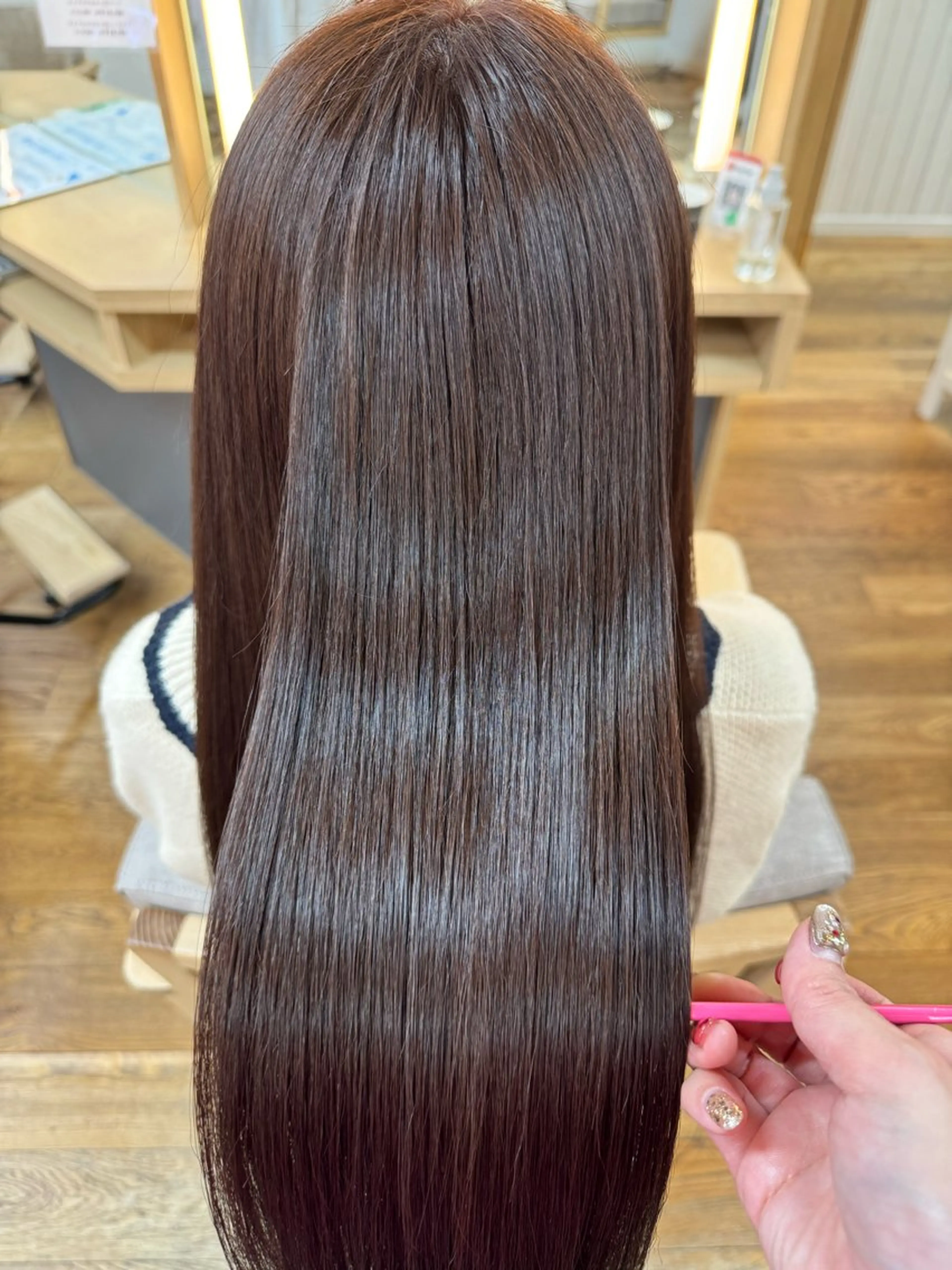 ロング トリートメント 髪質改善/縮毛矯正✨ 白石ゆいのヘアスタイル