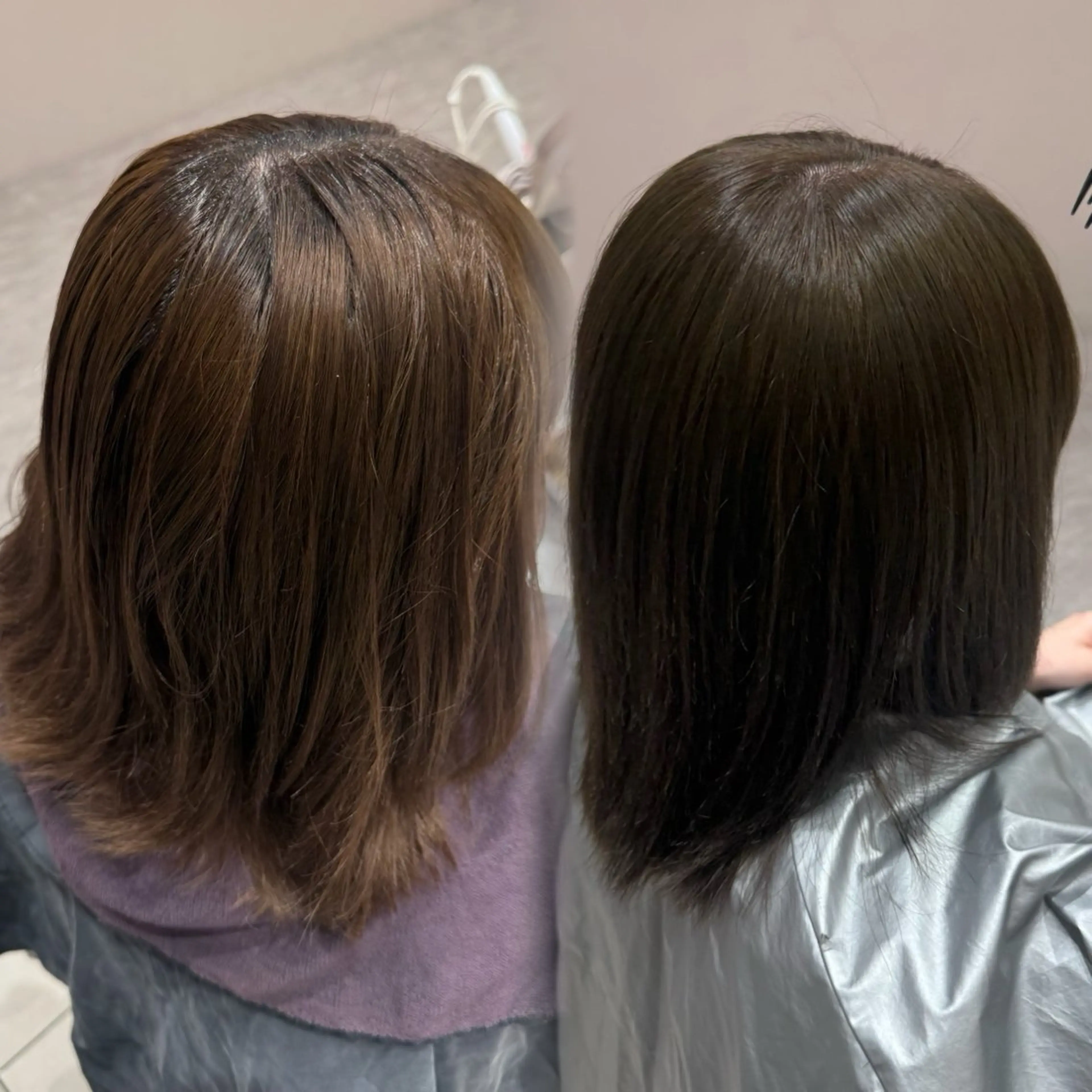 セミロング ヘアカラー トリートメント 内田 志乃のヘアスタイル