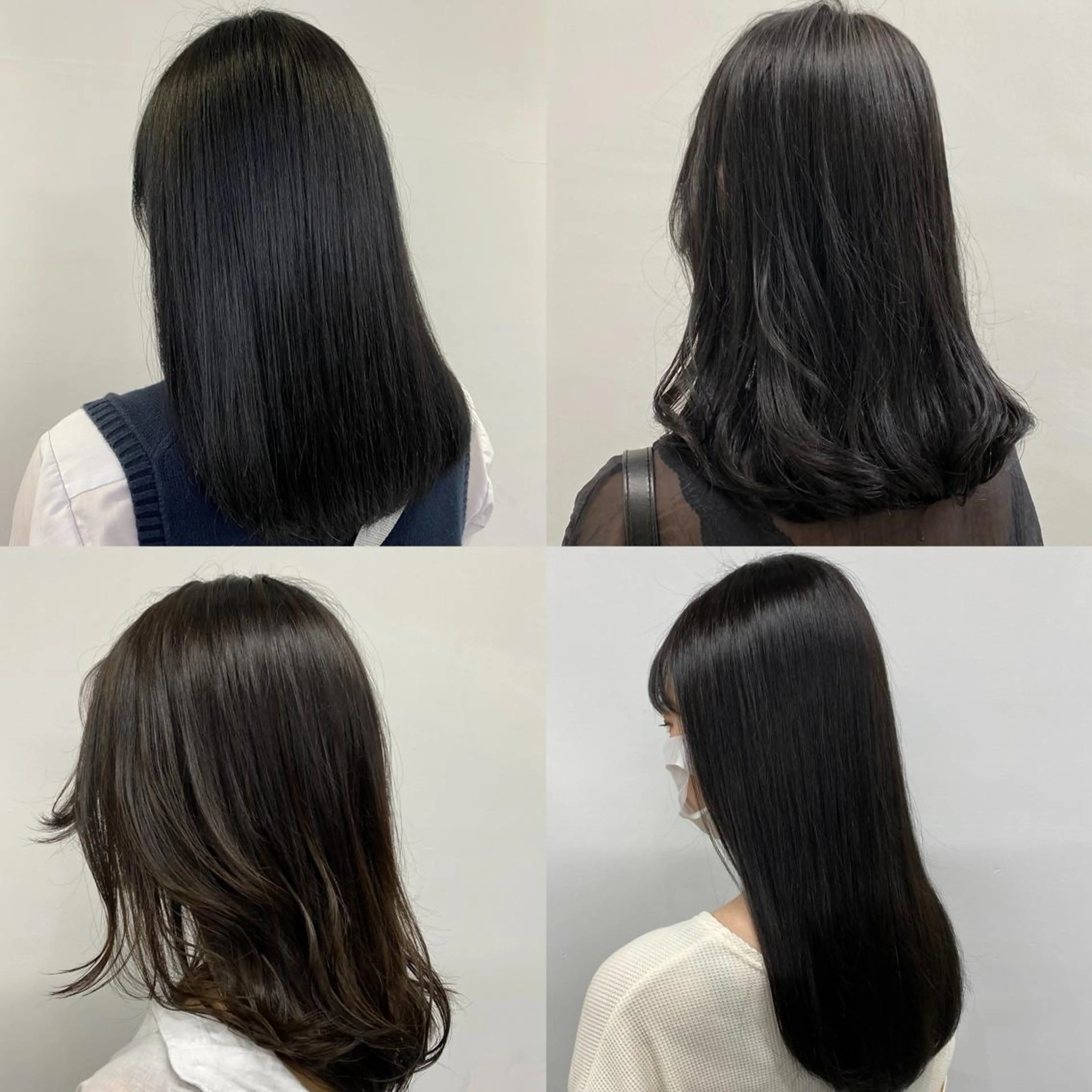 セミロング カラー パーマ ヘアアレンジ ネイル マツエク・マツパ 韓国風ベージュ🤎 赤みなし🌿横浜🤎のヘアスタイル