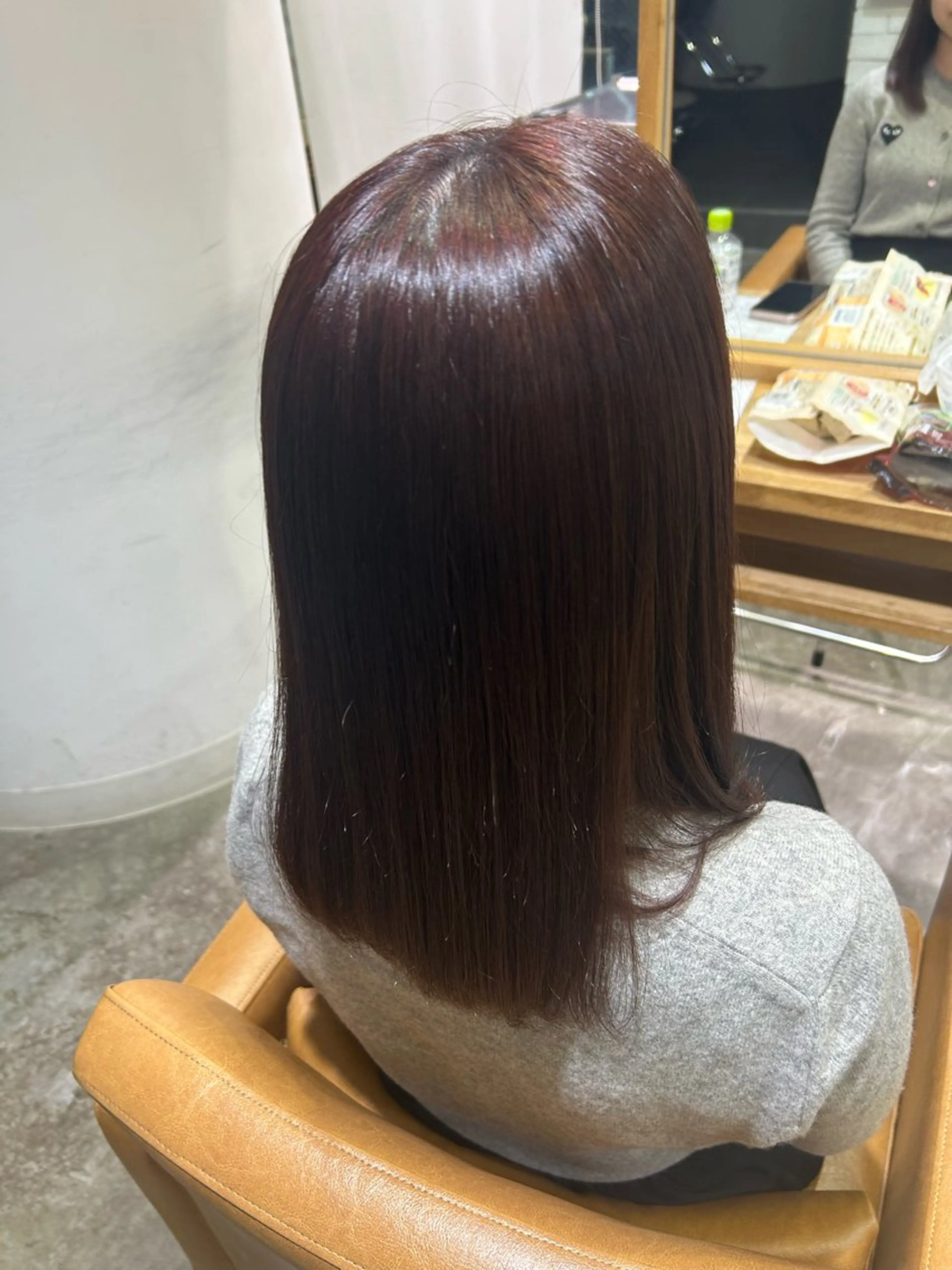 セミロング カラー ブラウンカラー ピンクカラー ピンクブラウン 🚺カットモデル 募集🪄🫧まどかのヘアスタイル