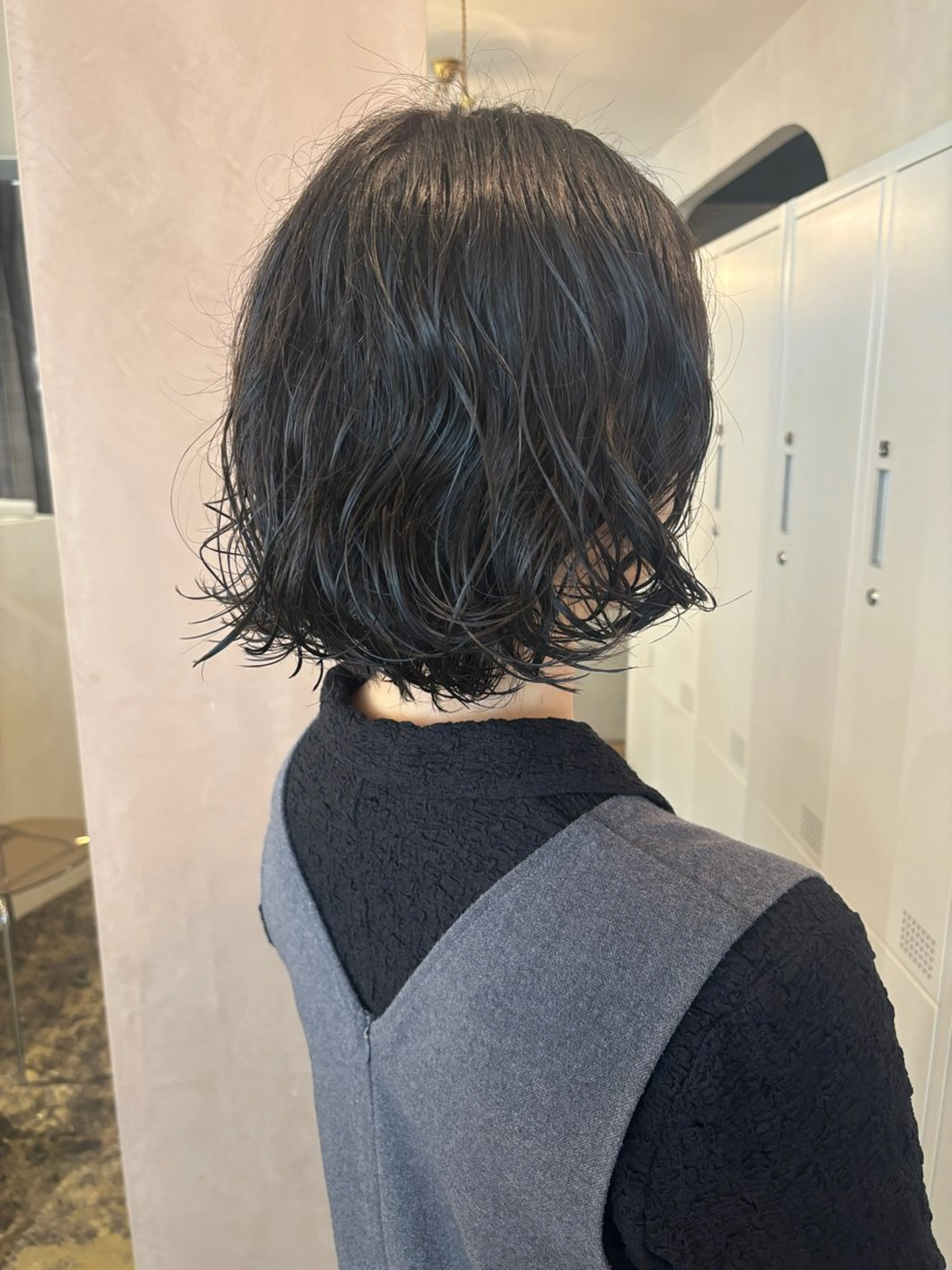 ミディアム パーマ カット パーマ トリートメント Chiho / 梅田 / ボブ/ パーマのヘアスタイル