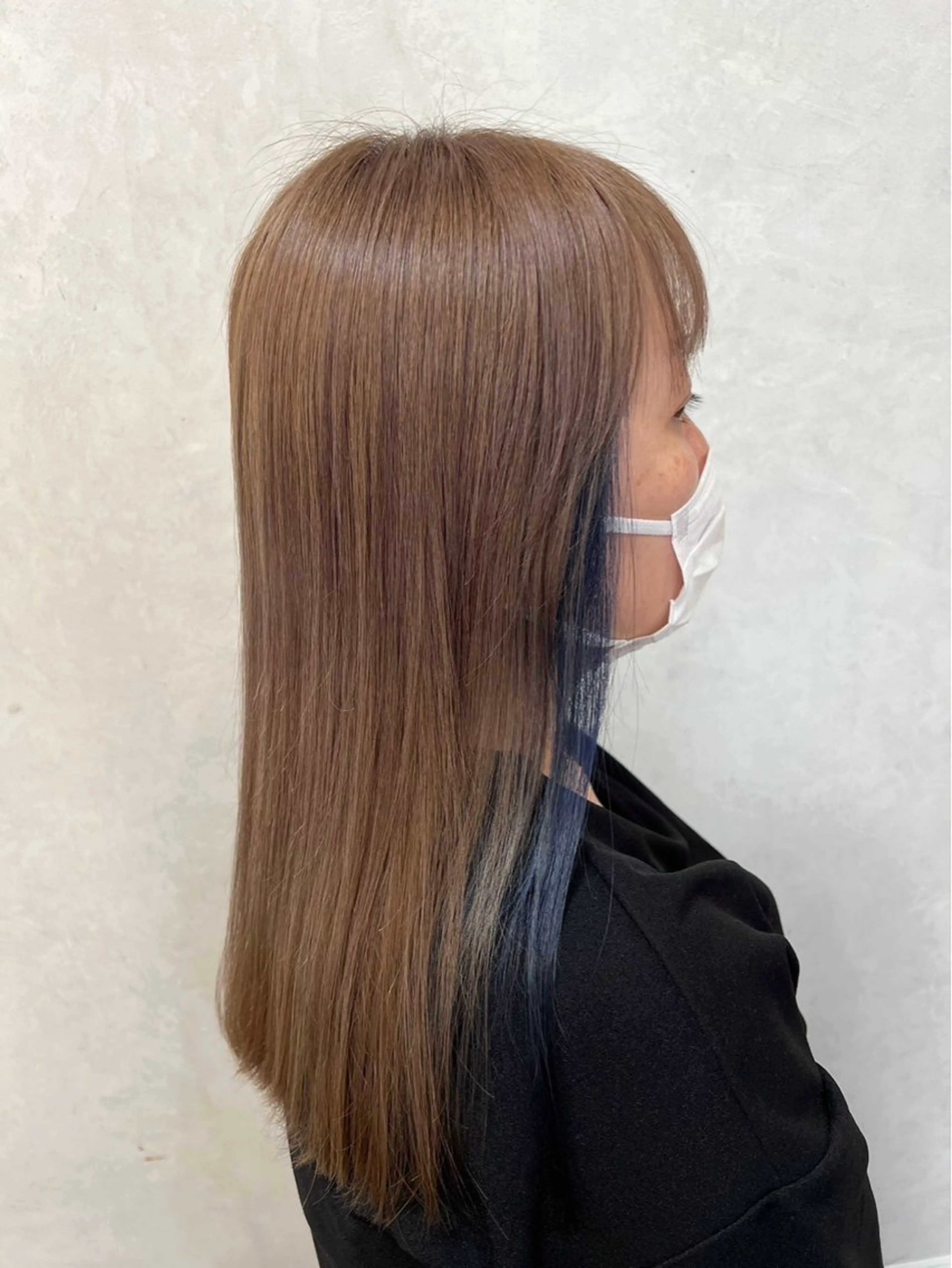 セミロング カラー ヘアカラー トリートメント TELAHAIR研究学園店所属・TELAHAIR 副店長 永田のヘアスタイル
