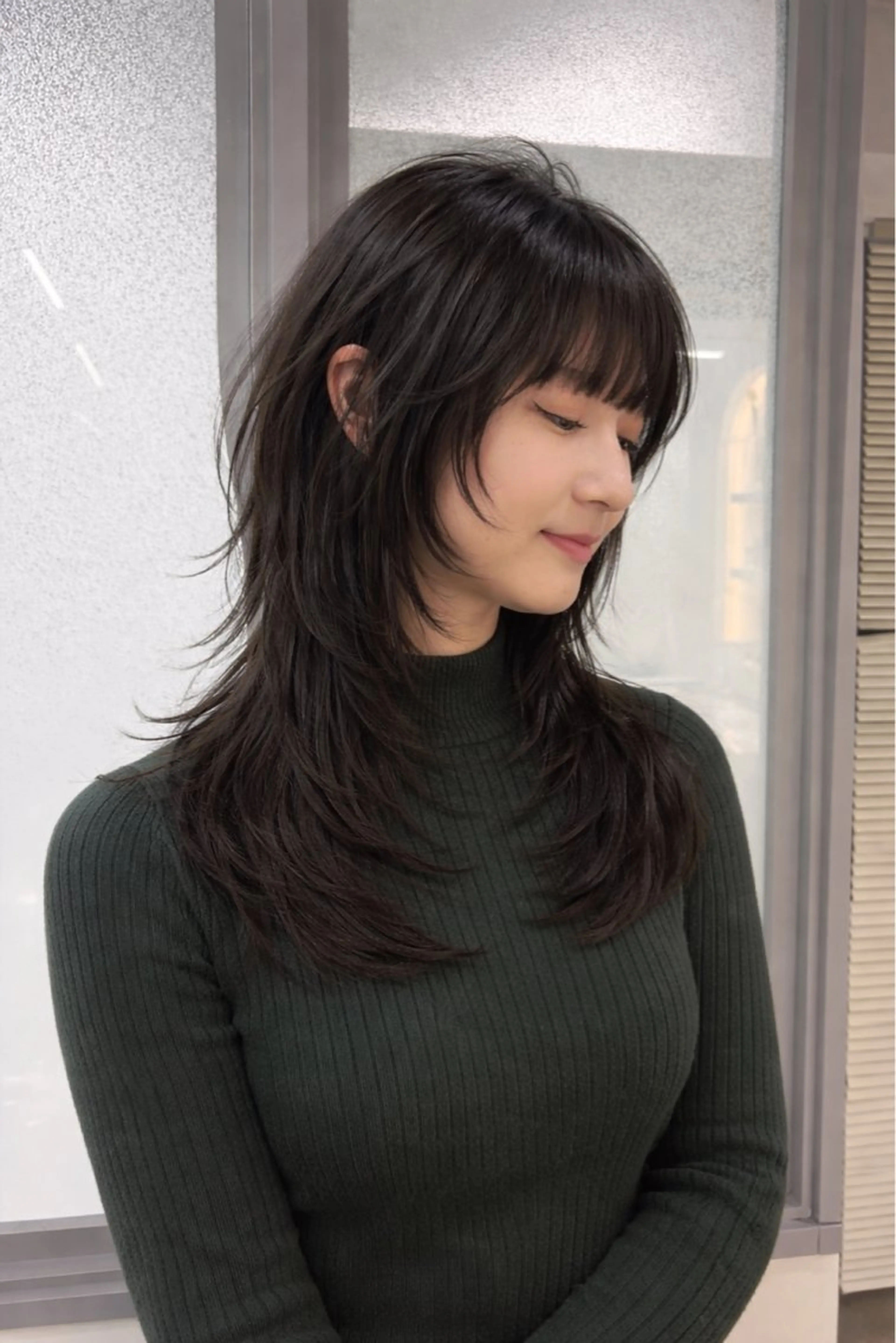 ロング カラー レイヤーカット カット トリートメント ヘッドスパ 盛れる艶カラー× レイヤーカット/咲来のヘアスタイル