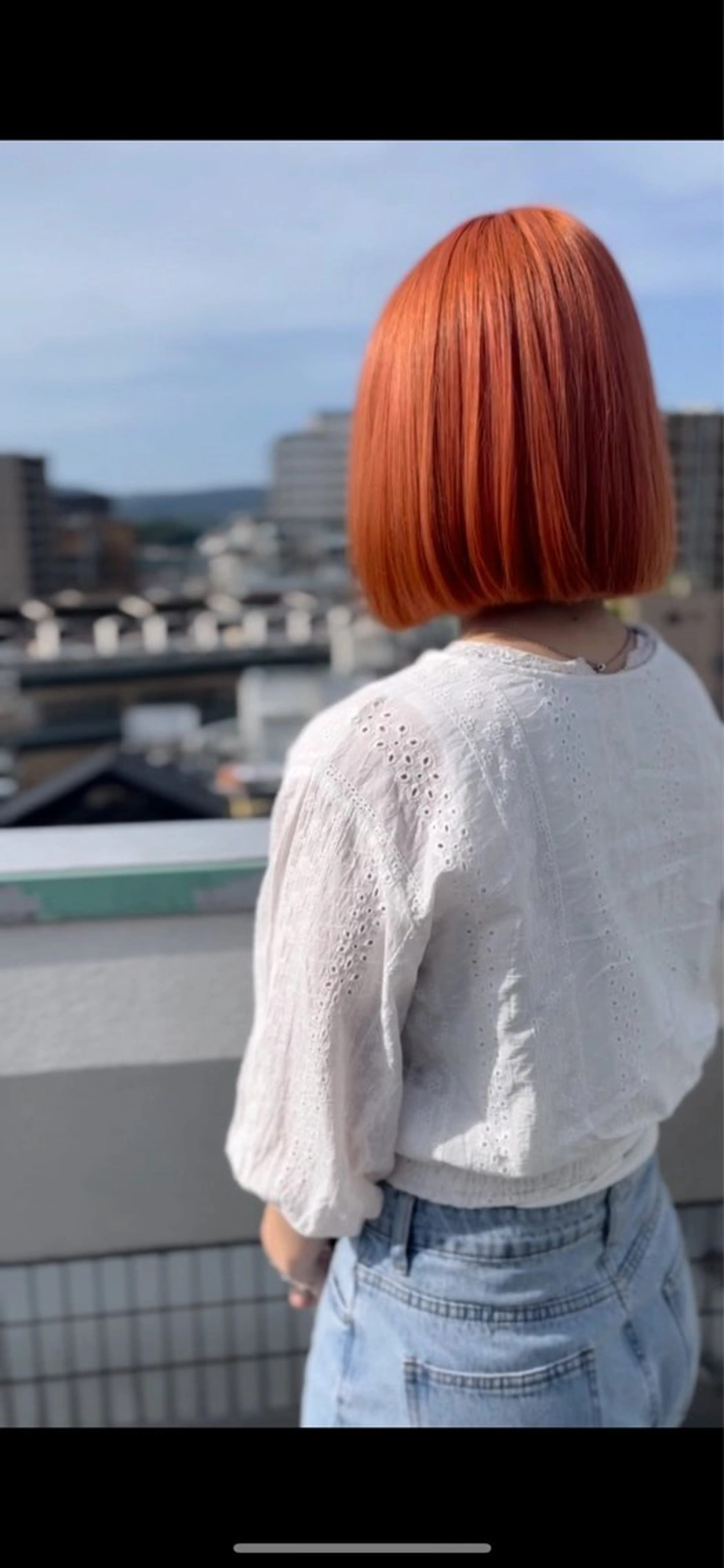 ショート カラー オレンジ TIDEHAIR / 韓国ヘア/MOEのヘアスタイル