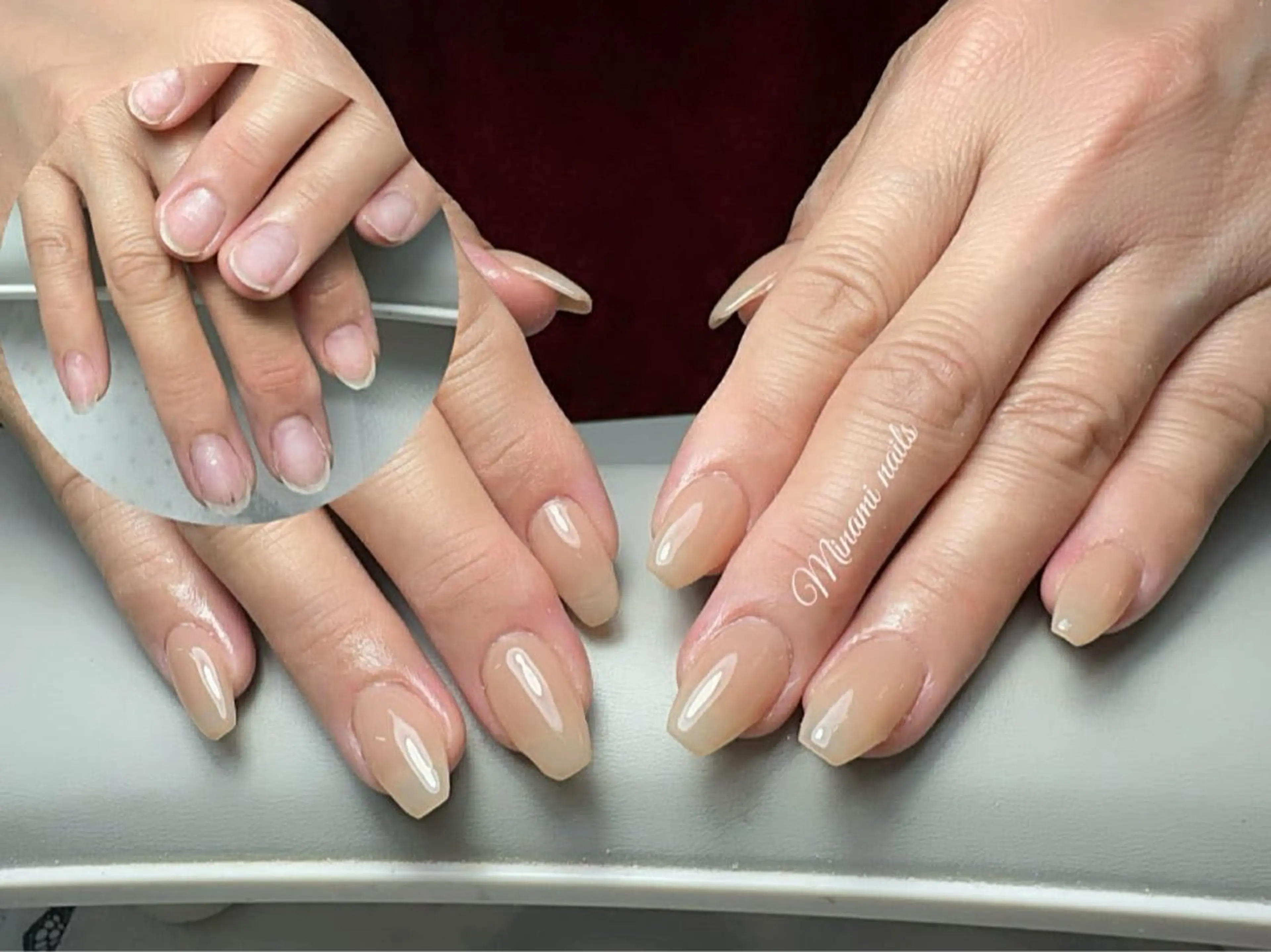 ネイル アートネイル オーロラネイル ガーリー キラキラネイル 韓国ネイル Minami Nailsのネイルデザイン