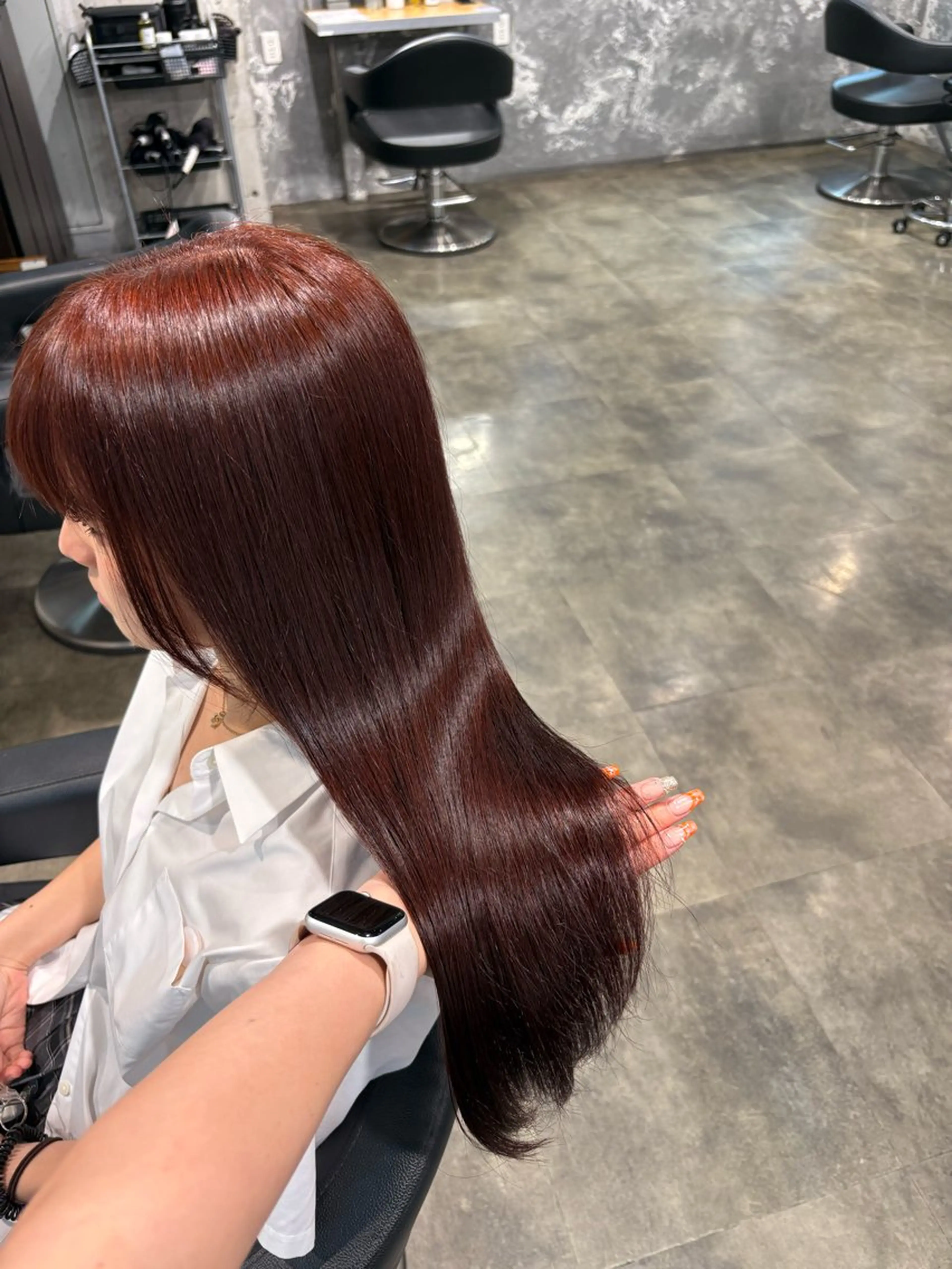 ロング カラー カット ヘアカラー ハイトーン 横浜💞ミオのヘアスタイル