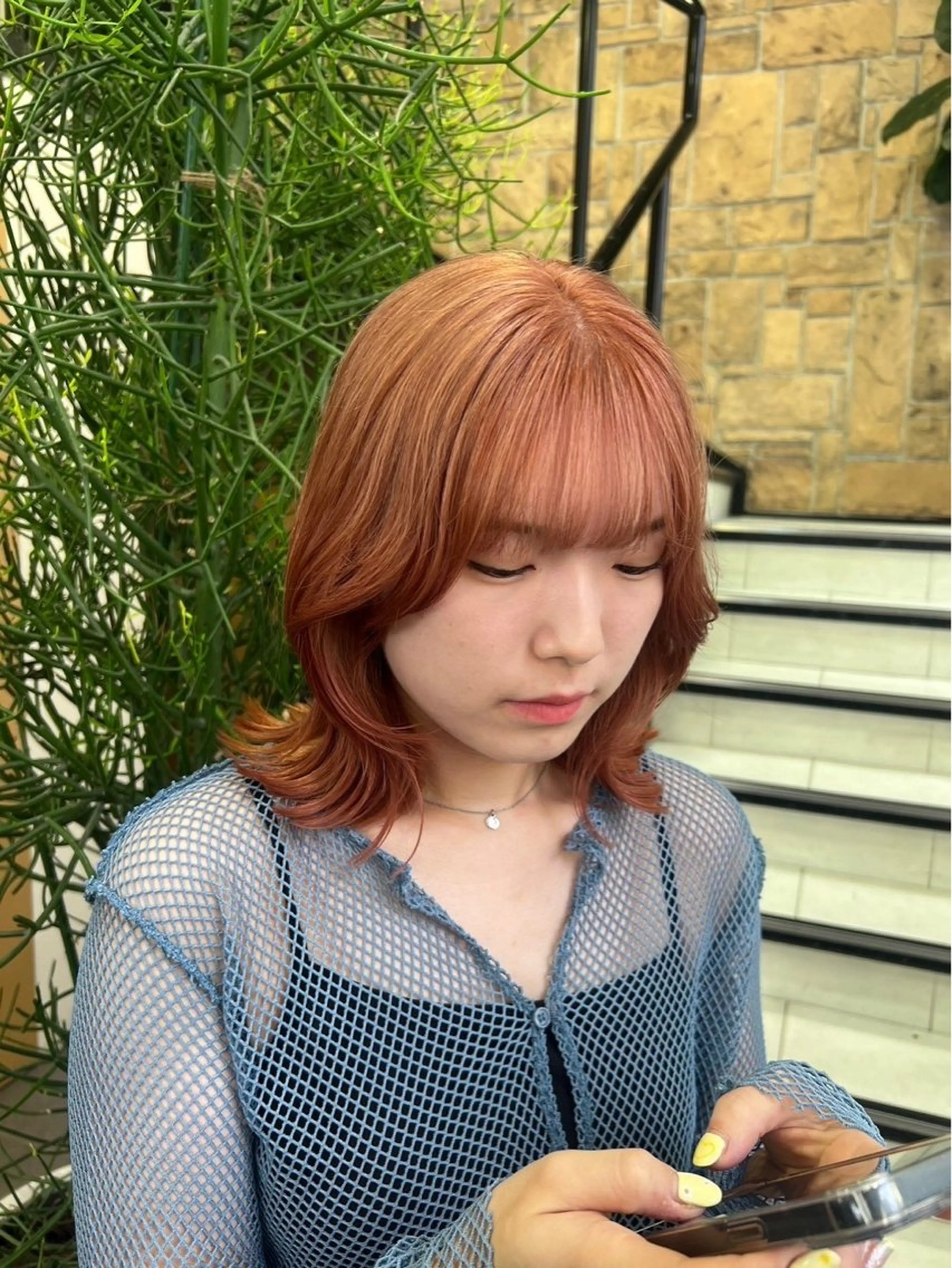 ミディアム レイヤー／マツエク 💋𝑨𝑵𝑵𝑨のヘアスタイル