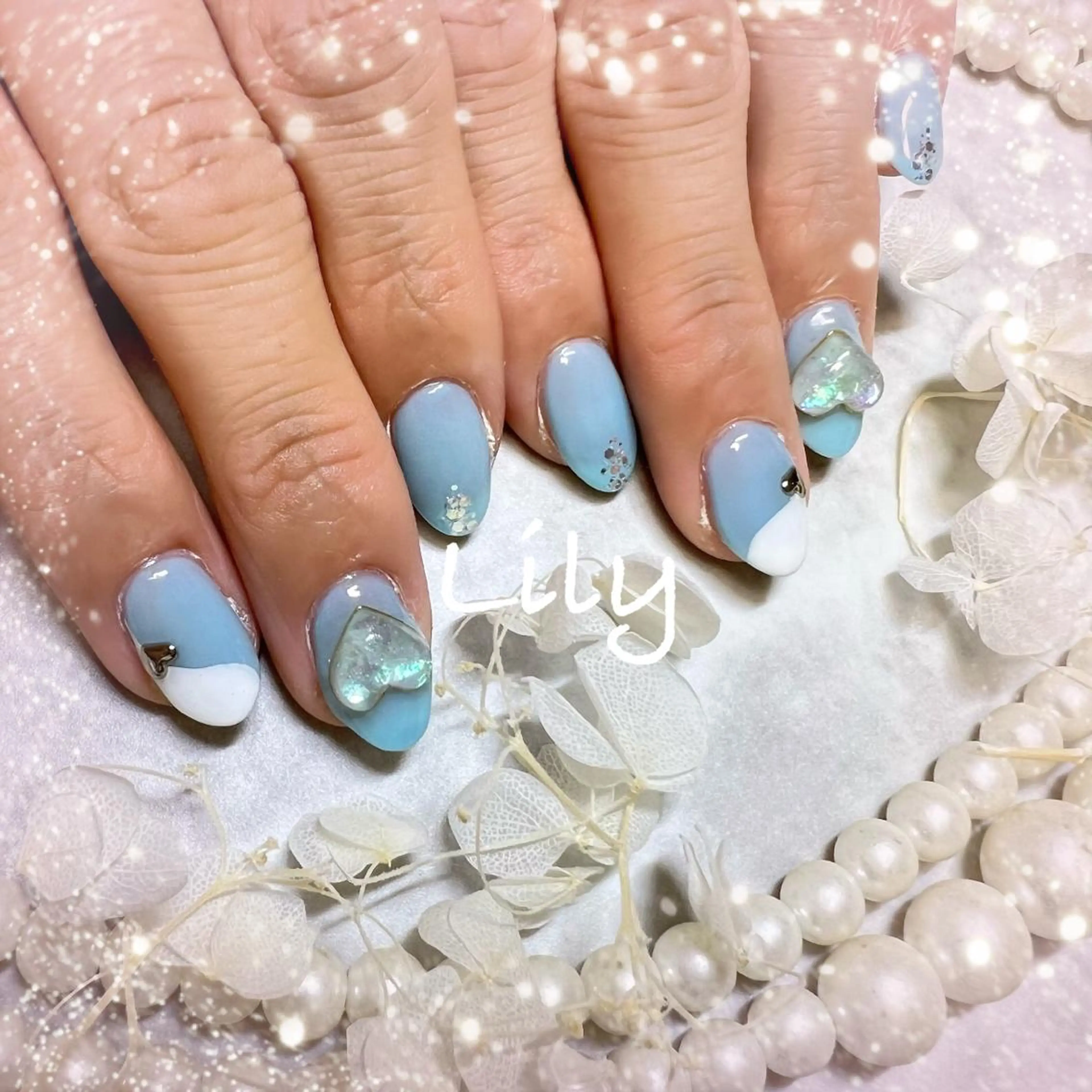 ネイル ハンドネイル Lily*nail 🌻Mii🌻のネイルデザイン