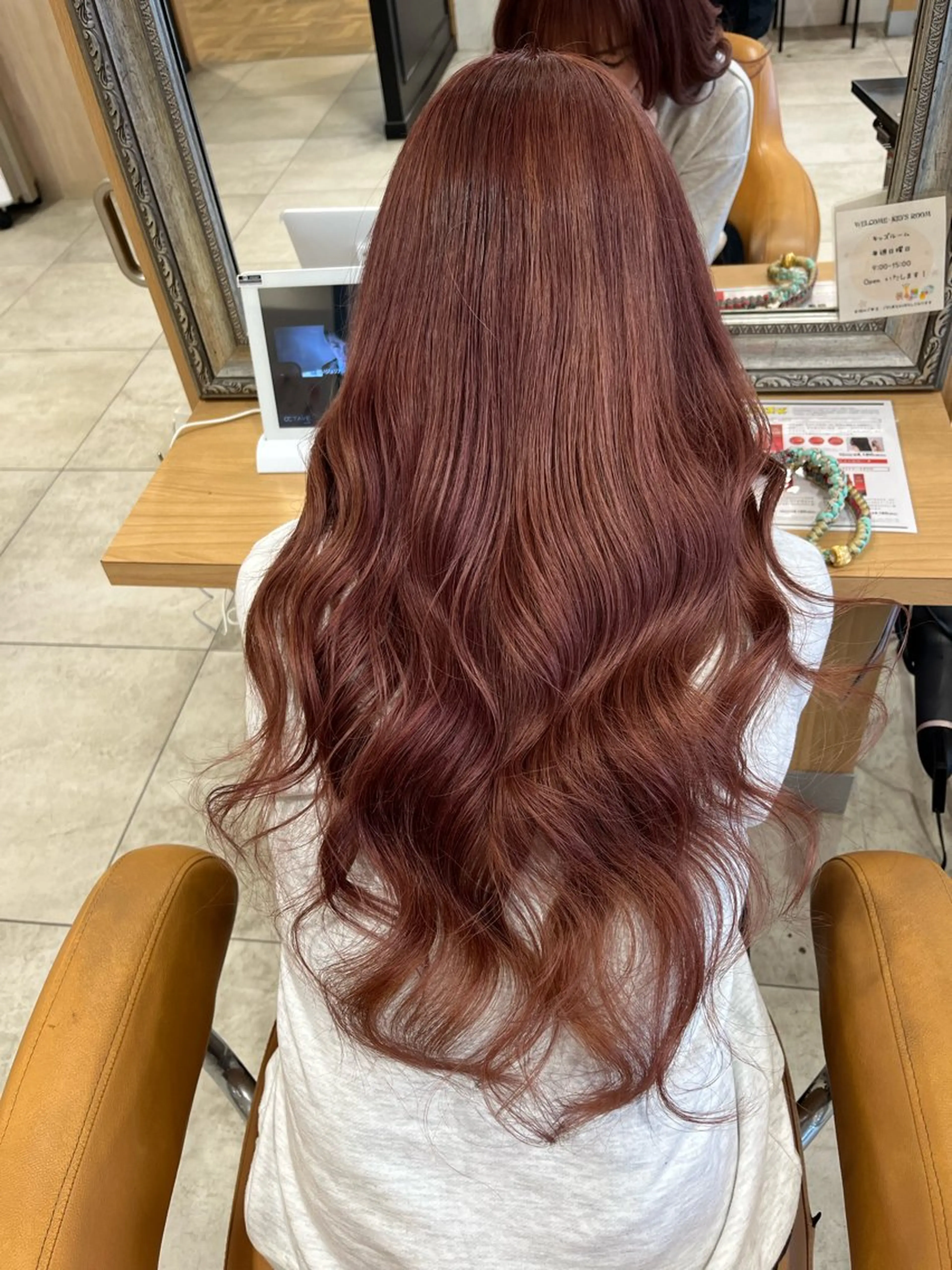 カラー ブリーチ ピンクカラー ラブーケ中川中島店 クラタチカコのヘアスタイル