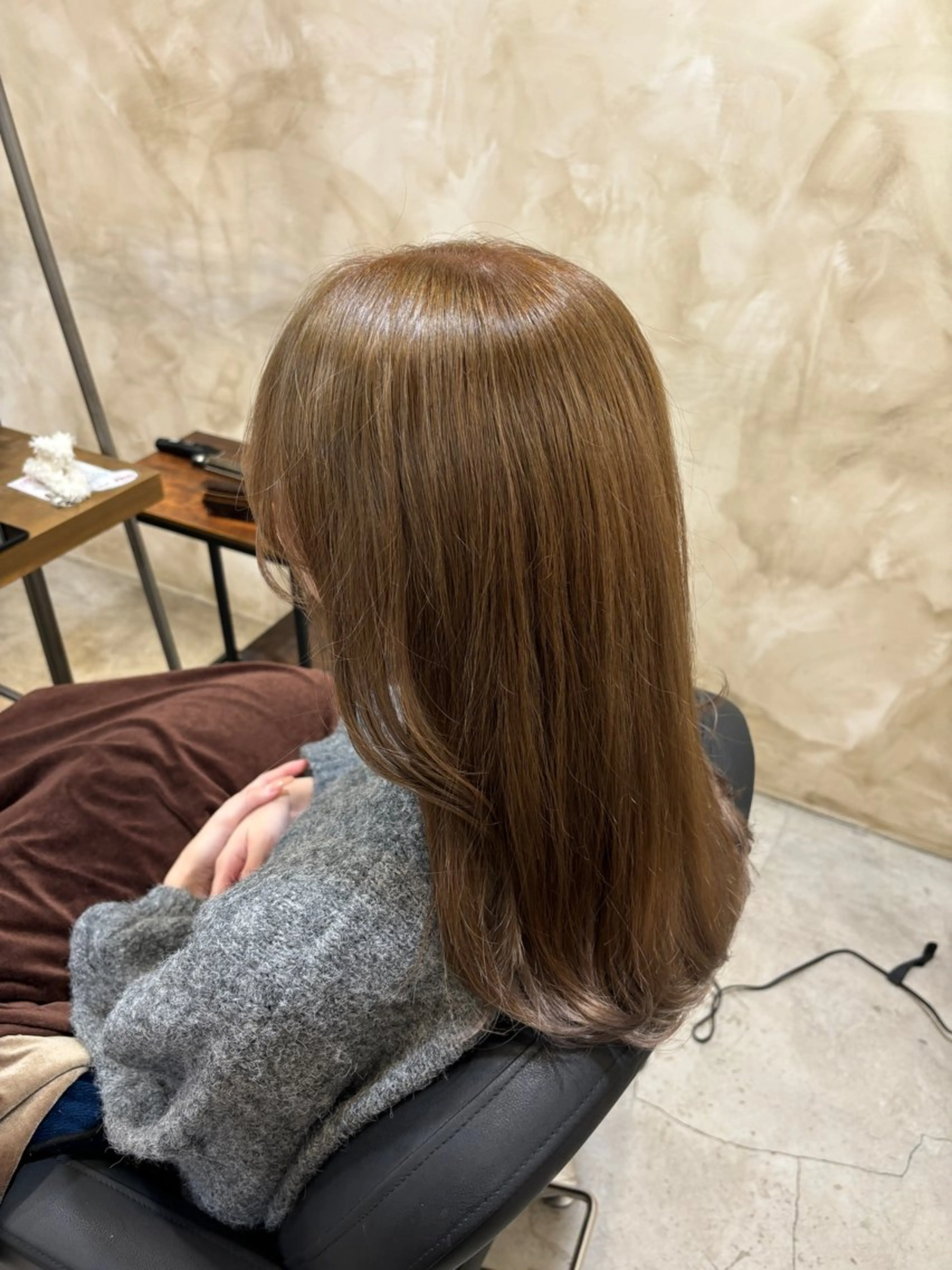 ロング カラー ブリーチ ブリーチなしカラー ヘアカラー トリートメント ツヤカラー🫧Sae ネイルモデル募集中のヘアスタイル