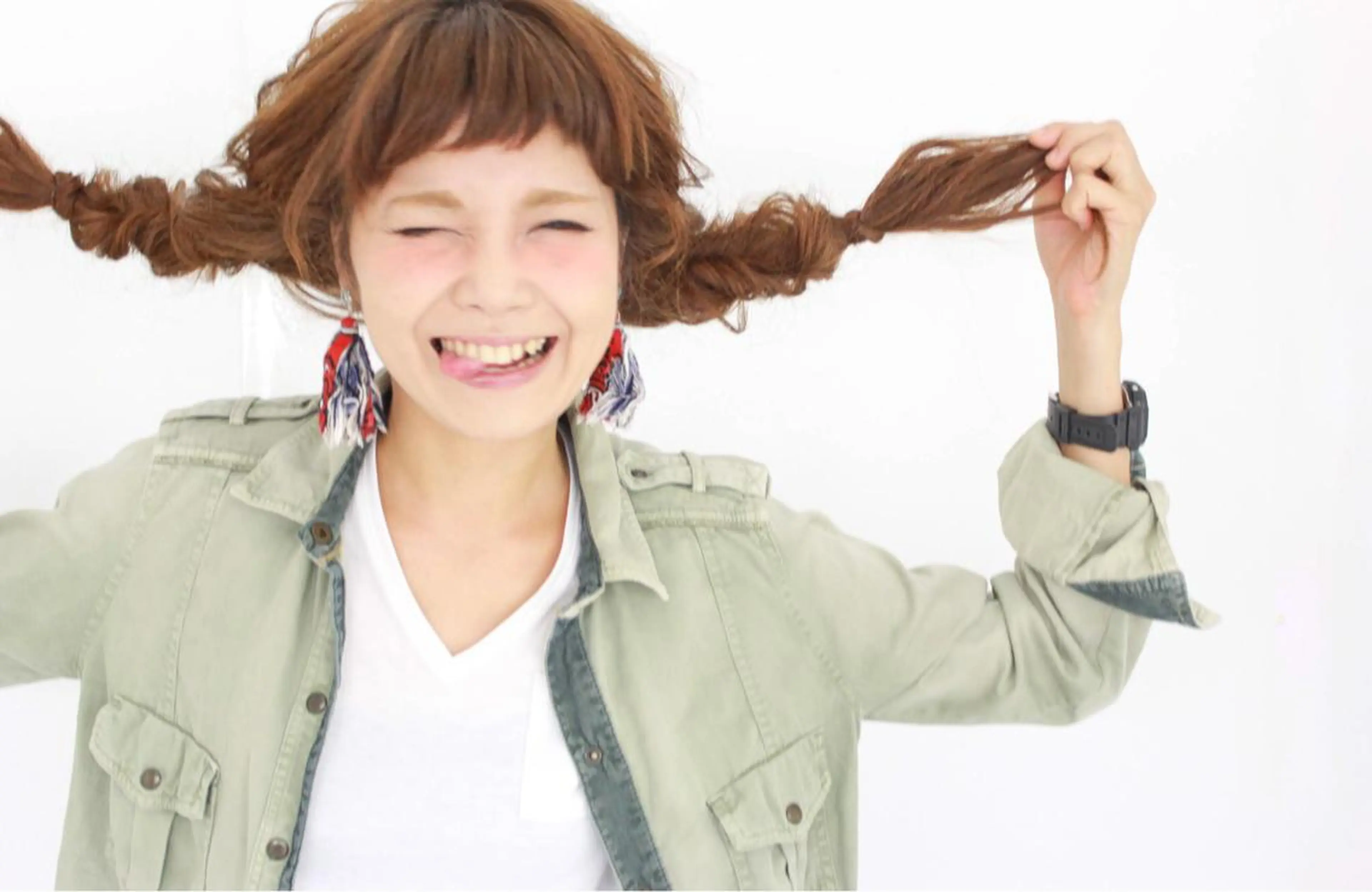 セミロング ロング ヘアアレンジ ツインテール 西川 ヒロキのヘアスタイル