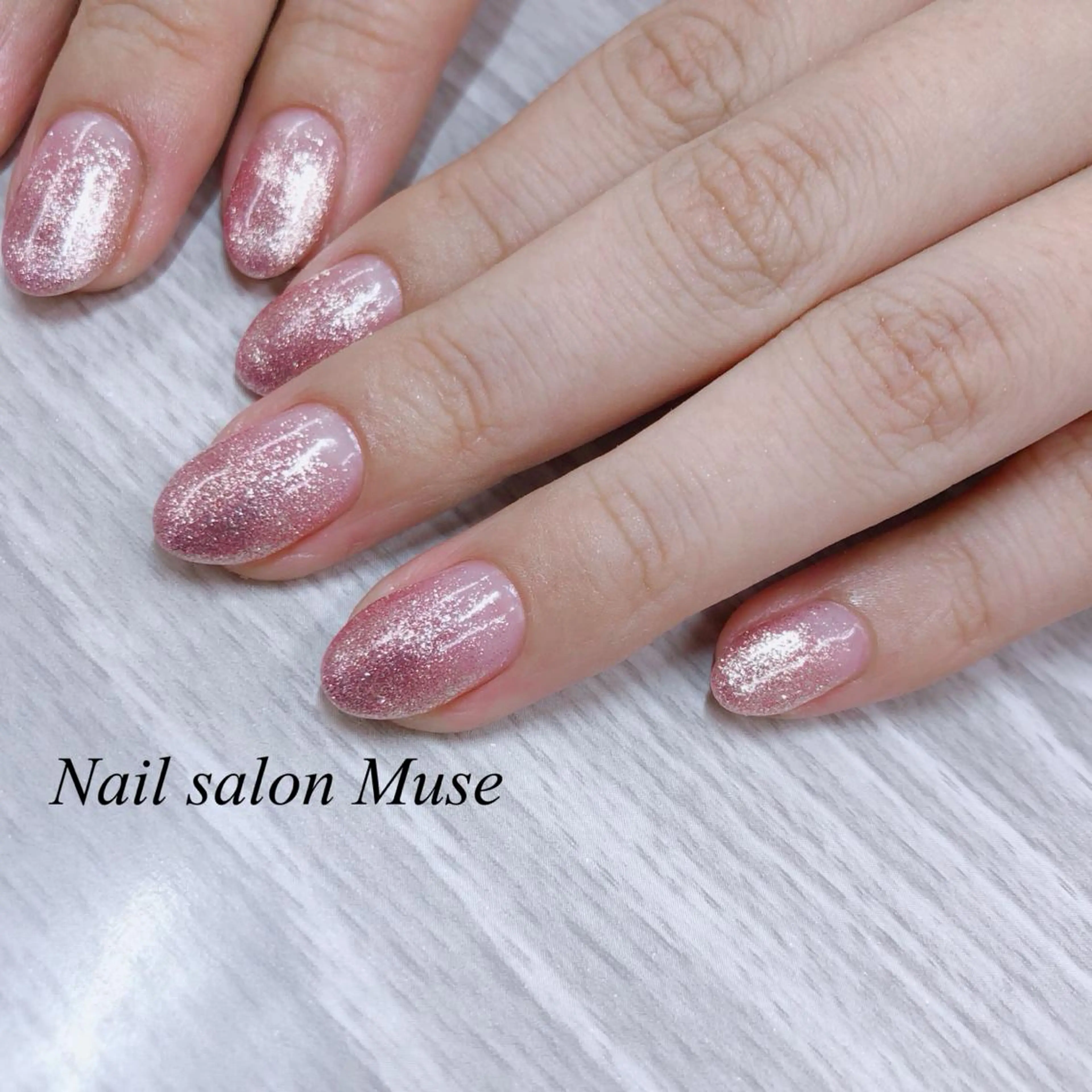 ネイル グラデーション ラメ(グリッター) ラメグラデーション ハンドネイル Nail salon Museのネイルデザイン