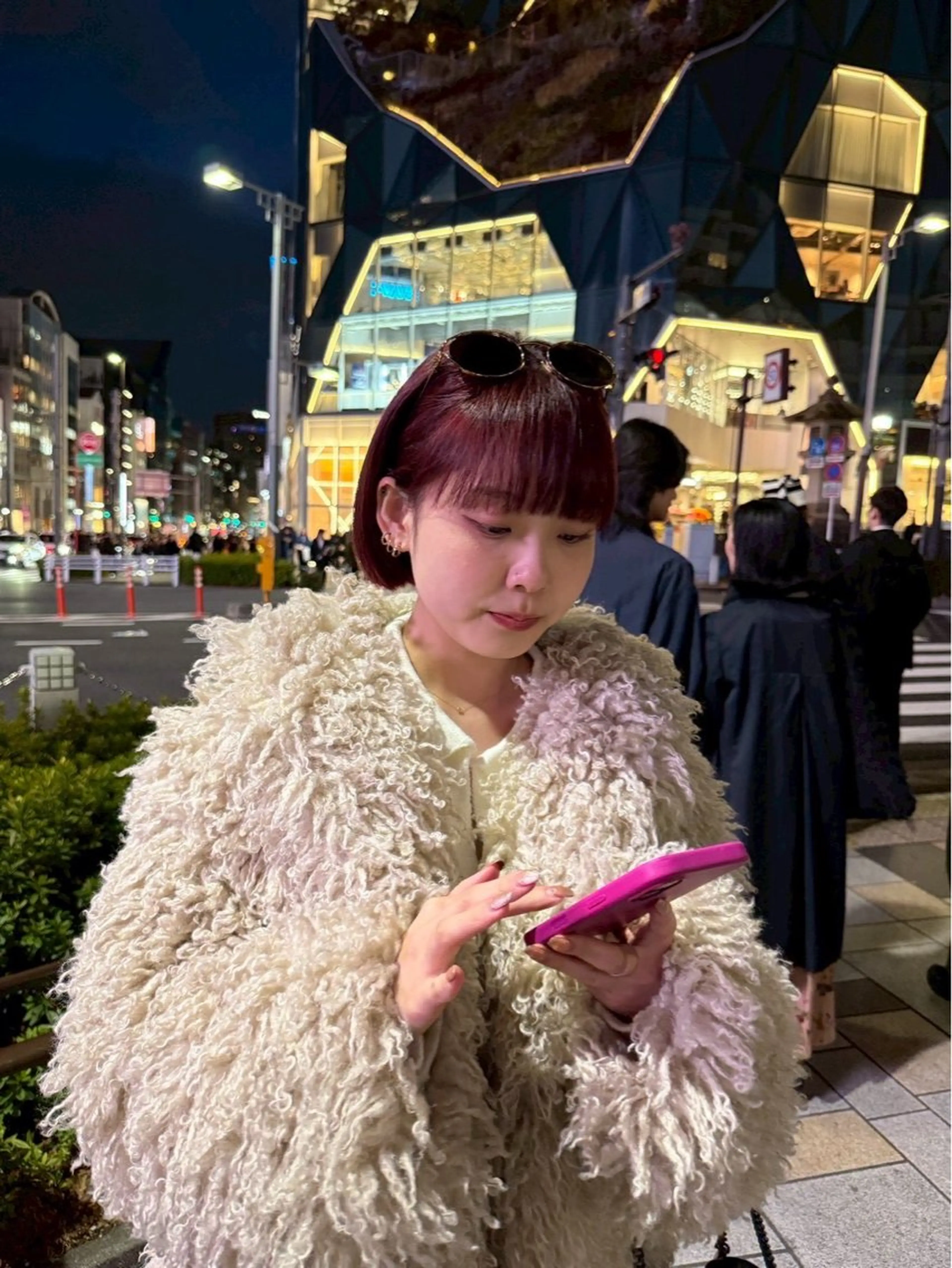 ショート カラー ブリーチ レッドカラー ダメージレスカラー /ひなののヘアスタイル