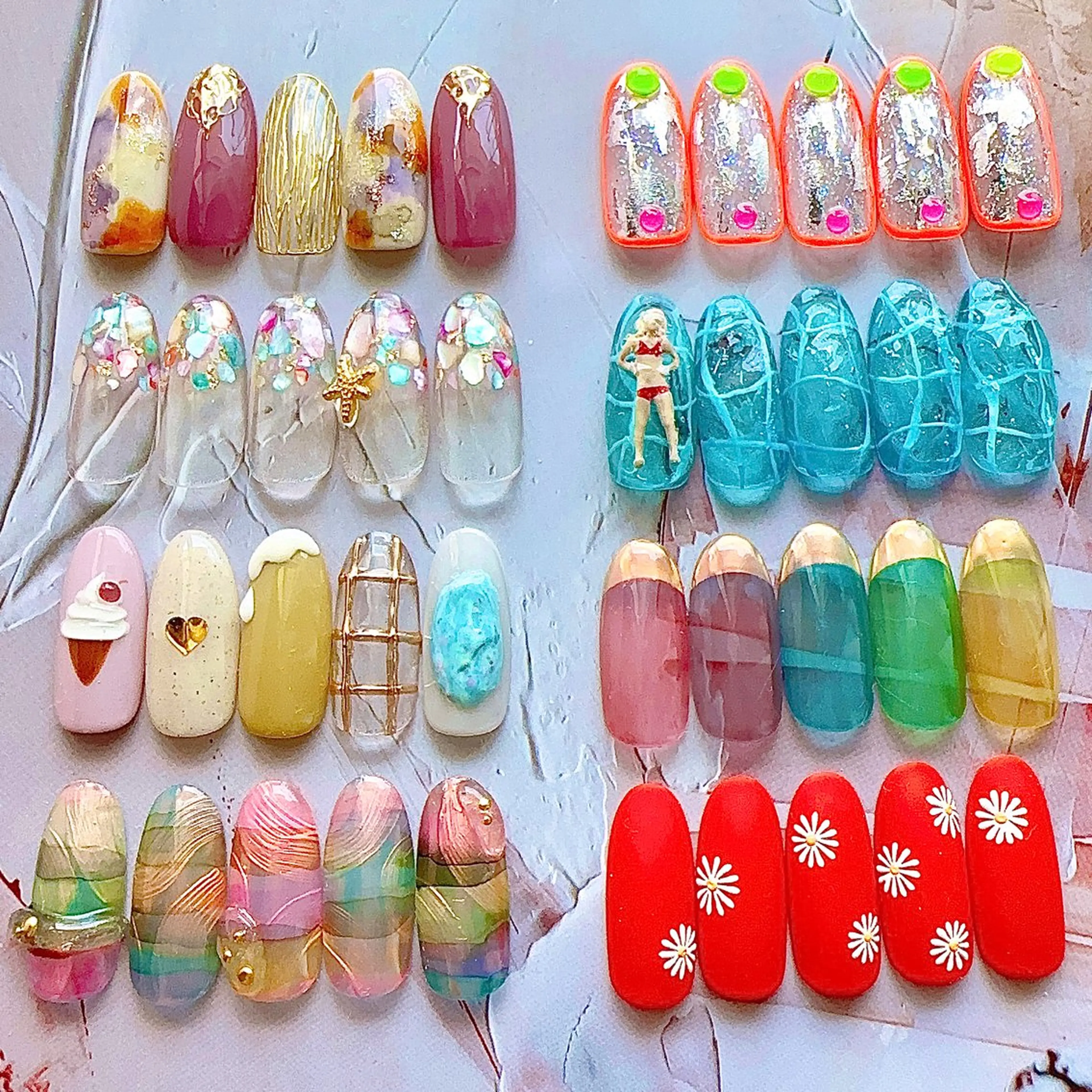 夏👙定額デザインコース〝B〟(オフorフィルイン、ケア込み)の写真