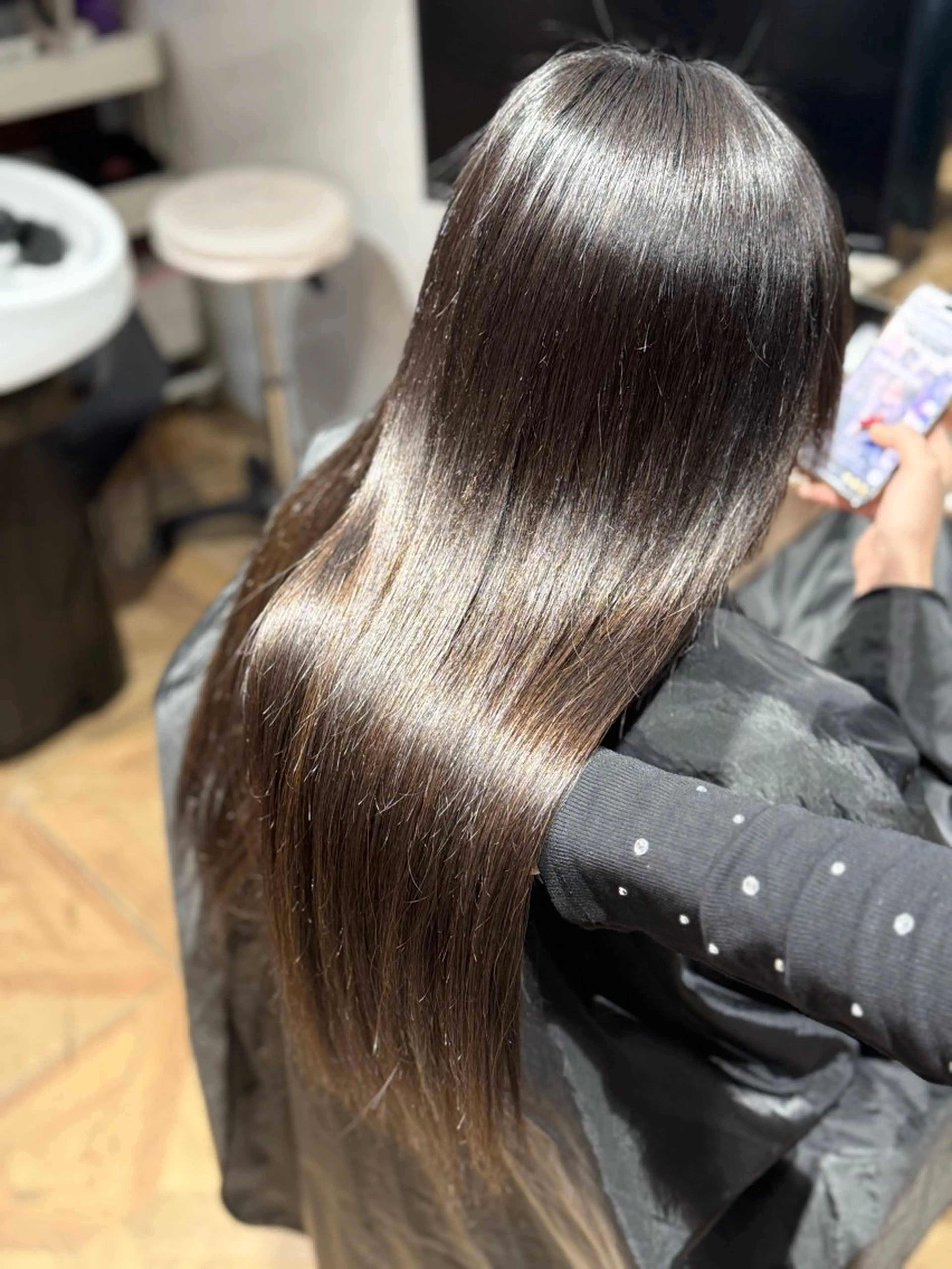 ロング エクステ カット エクステ 𝙃𝘼𝙍𝙐🎀 韓国×エクステのヘアスタイル