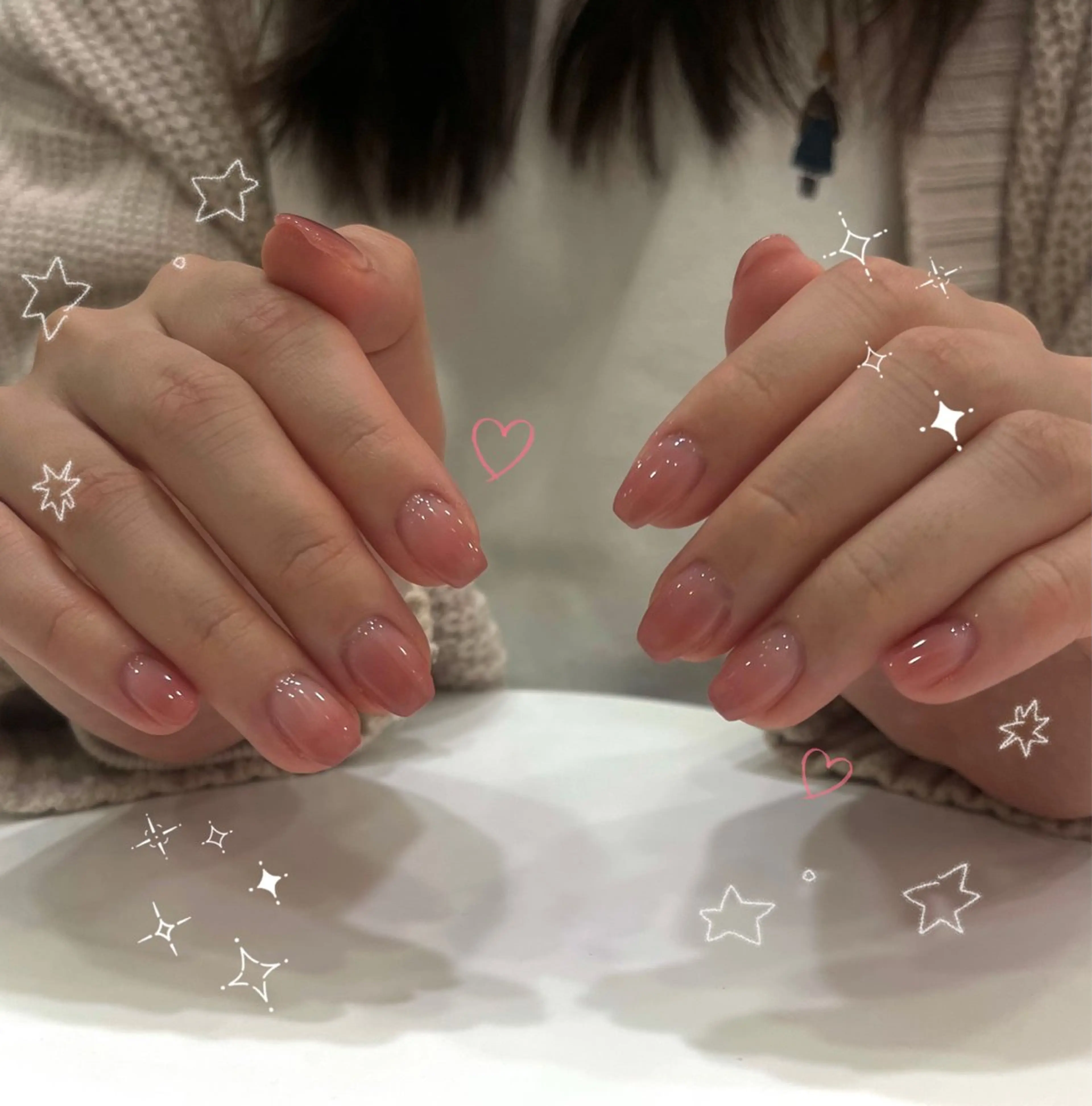 🍓ワンカラーorカラグラorラメグラ🍓【オフあり】🤎平日限定価格🤎の写真