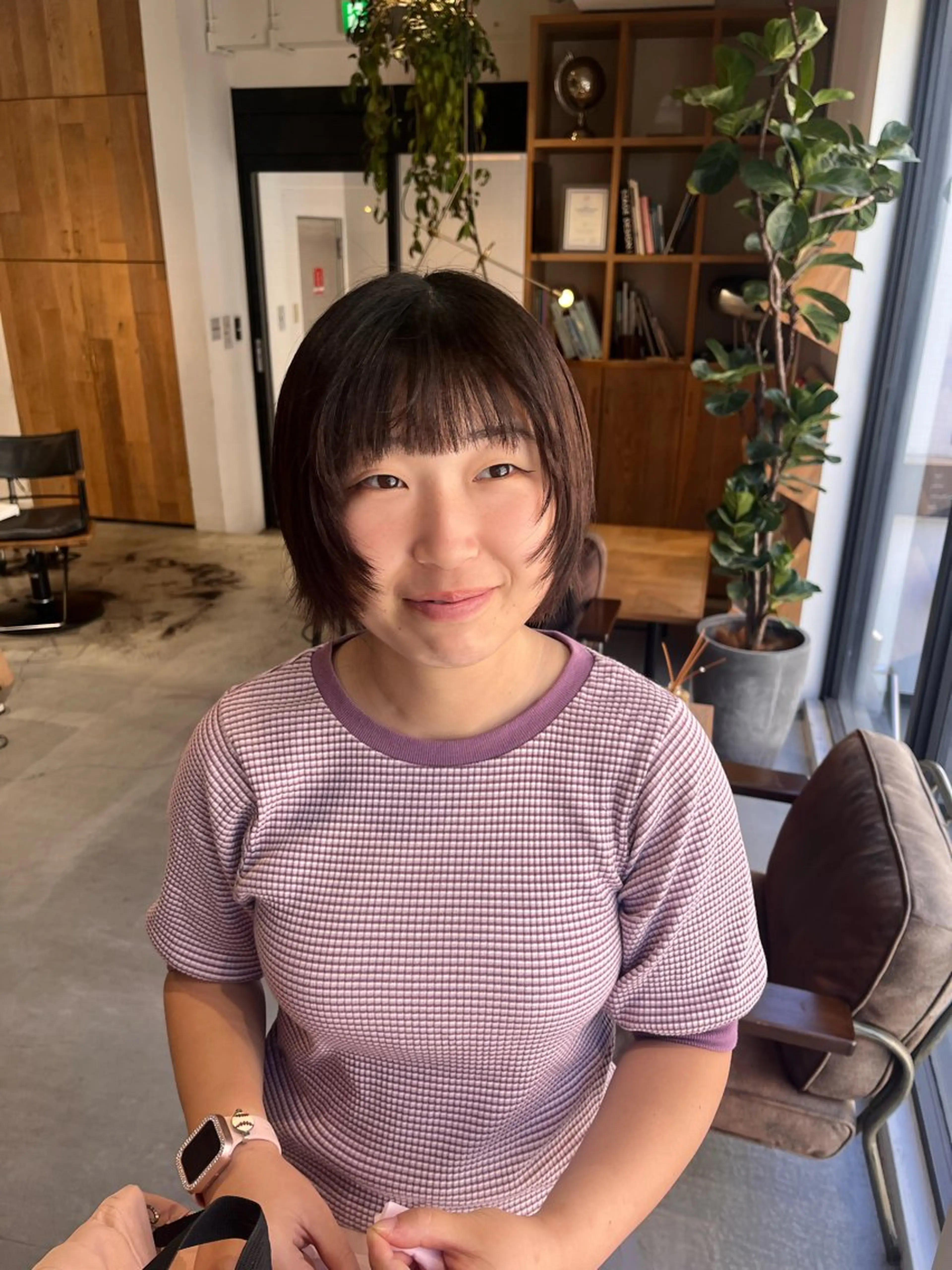 ショート 顔まわりレイヤー レイヤーカット Yamamoto Hana/京都美容室のヘアスタイル