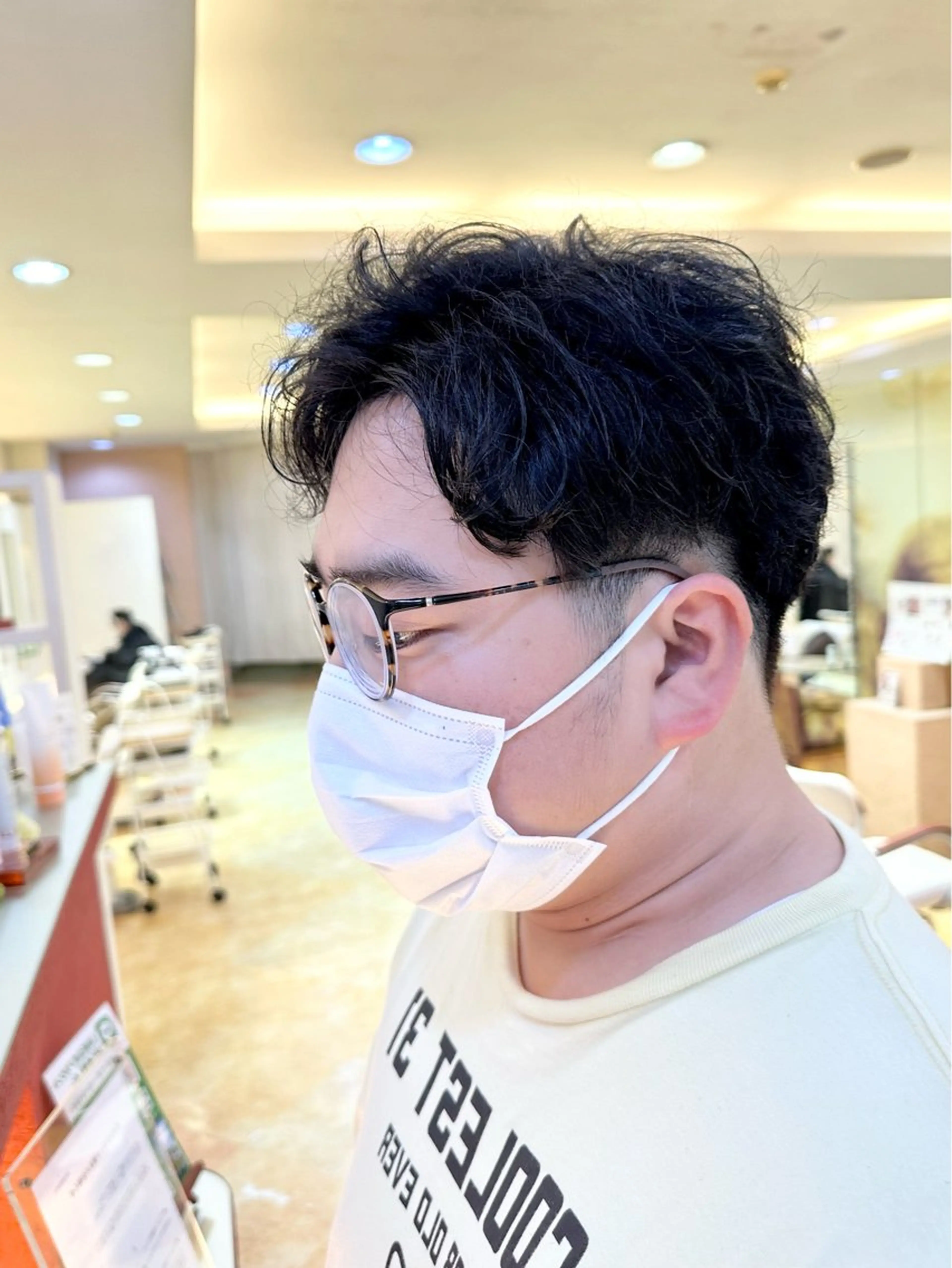 ミディアム パーマ メンズ ミディアムパーマ メンズパーマ 刈り上げ くせ毛 メンズパーマ/ メンズカット/片山のヘアスタイル