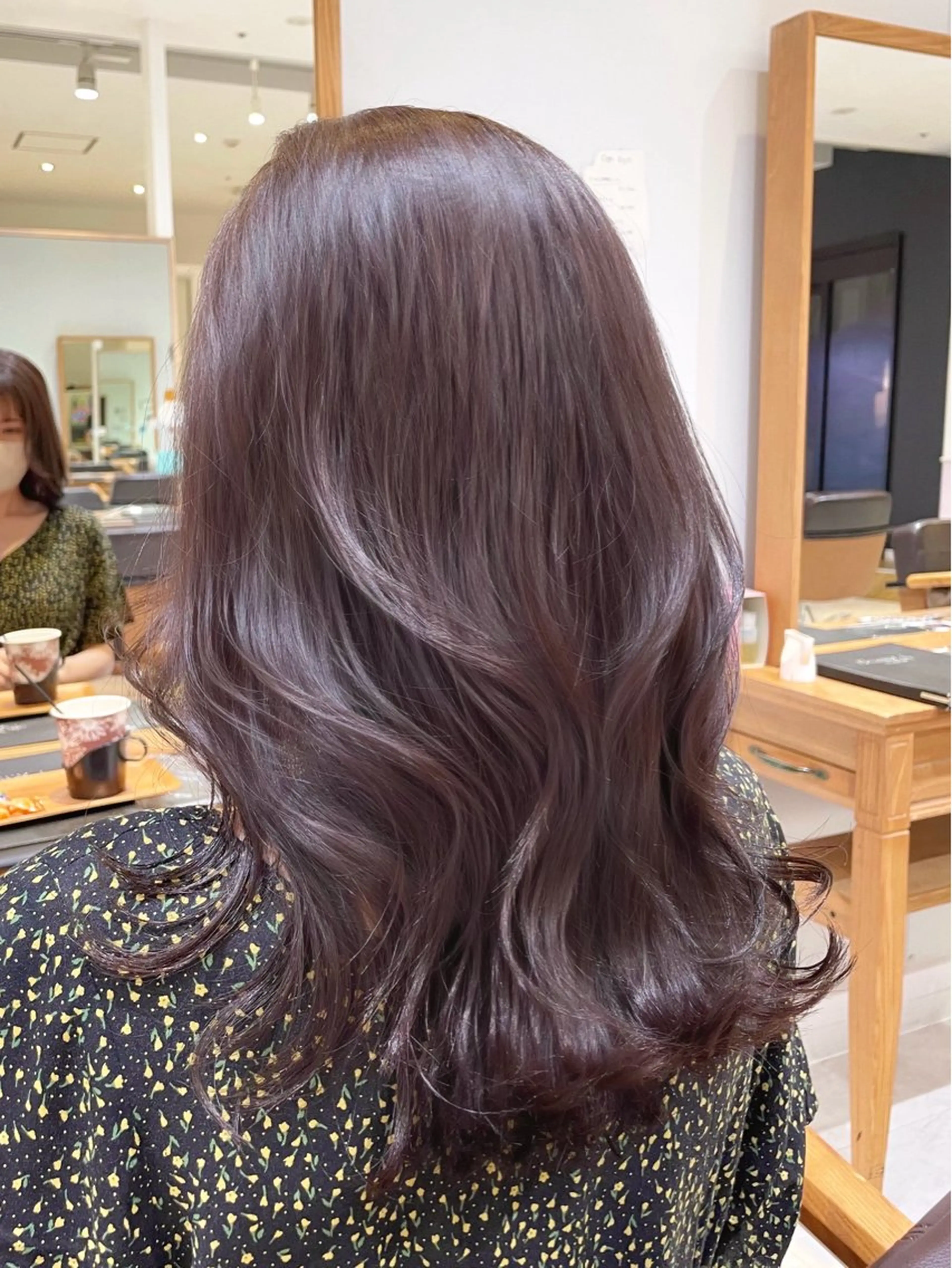 ミディアム カラー 心斎橋/ブリーチなし 髪質改善/レイヤーのヘアスタイル