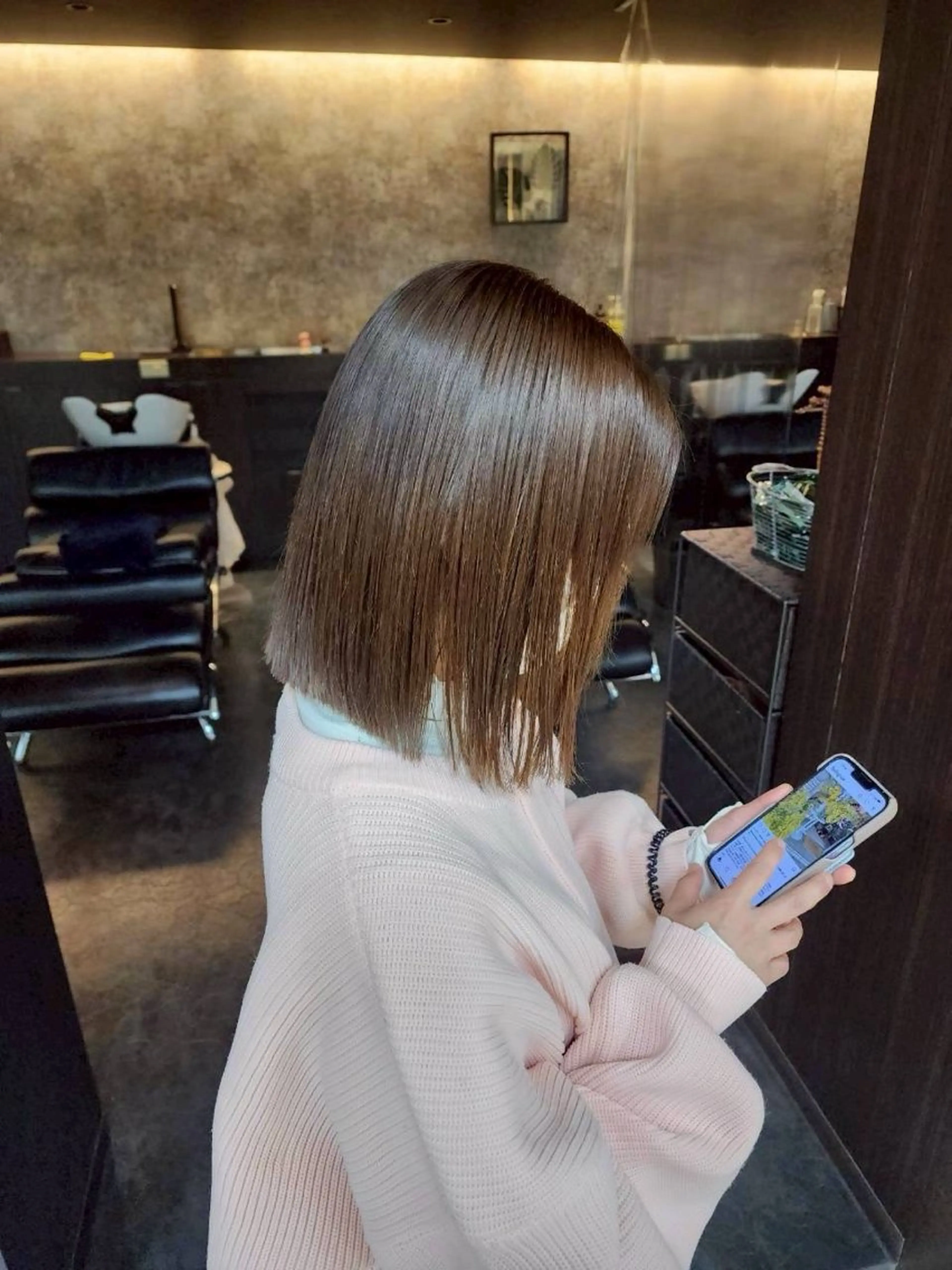 ミディアム 茶谷 沙穂のヘアスタイル